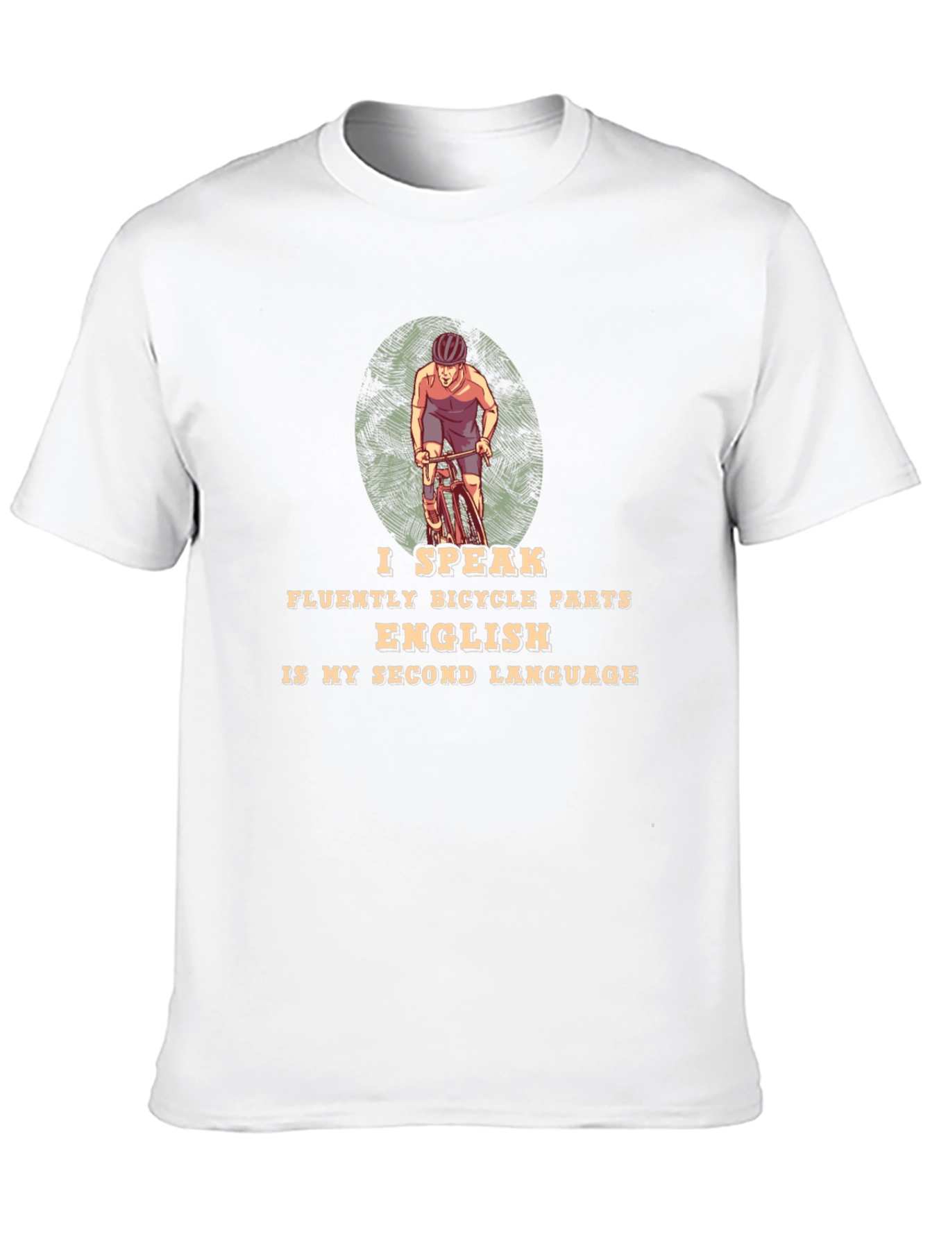 I Speak Bicycle Parts T-Shirt - Cycling Enthusiast Tee
