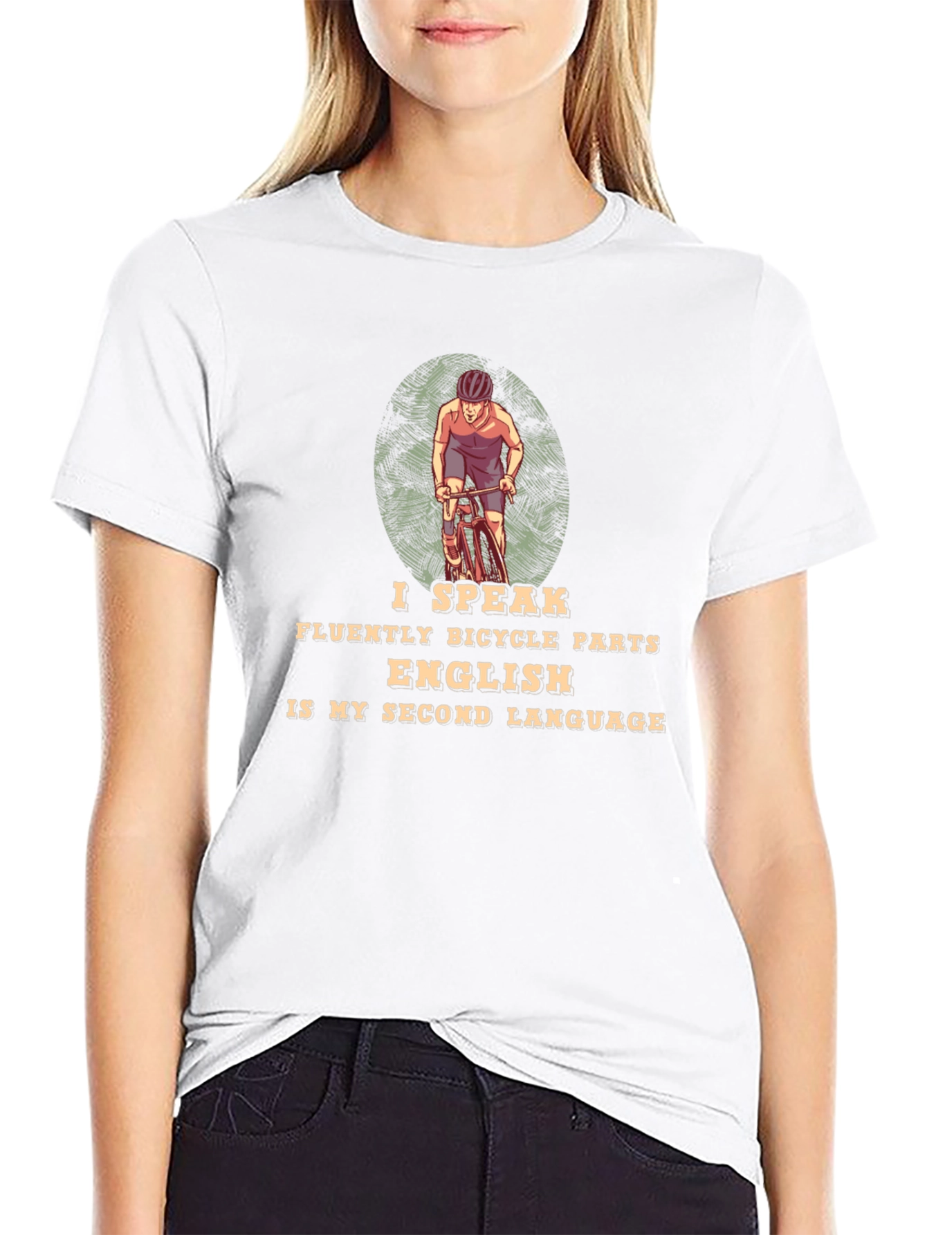 I Speak Bicycle Parts T-Shirt - Cycling Enthusiast Tee