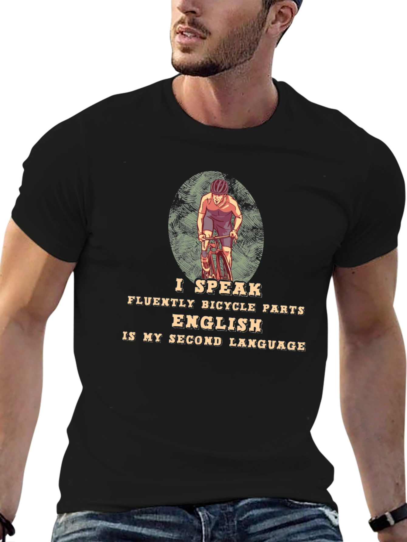 I Speak Bicycle Parts T-Shirt - Cycling Enthusiast Tee