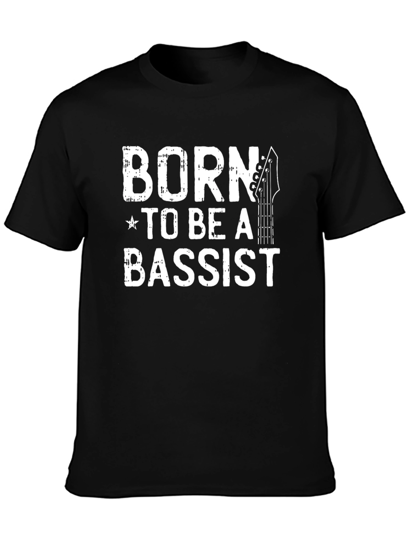 Born to Be a Bassist Black T-Shirt