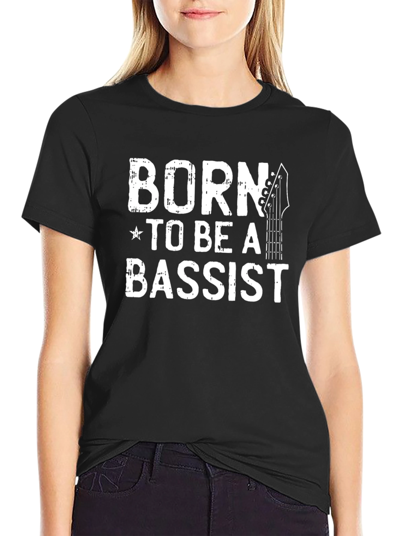 Born to Be a Bassist Black T-Shirt