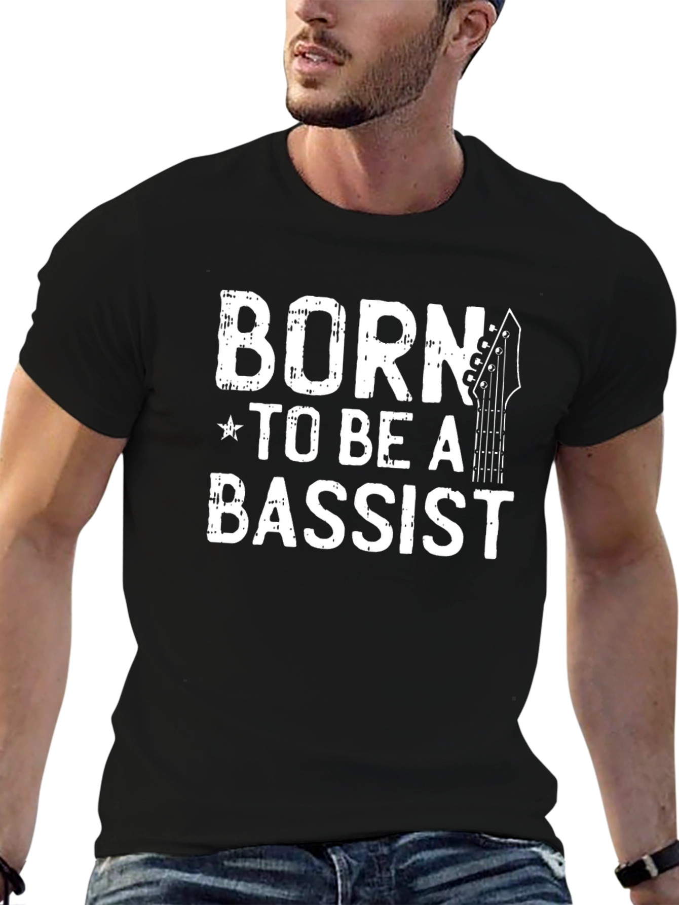 Born to Be a Bassist Black T-Shirt