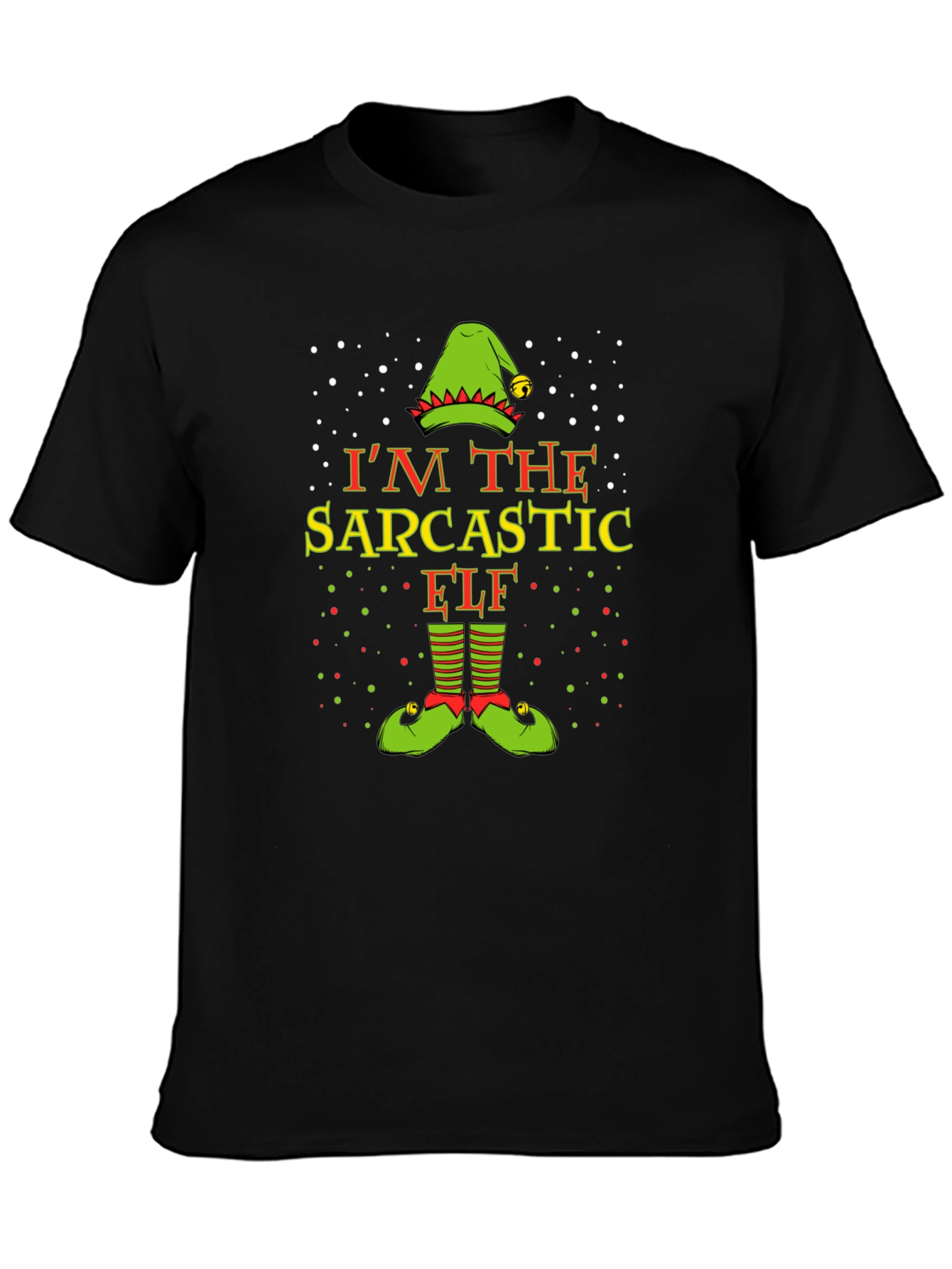 Sarcastic Elf Christmas T-Shirt - Holiday Fun