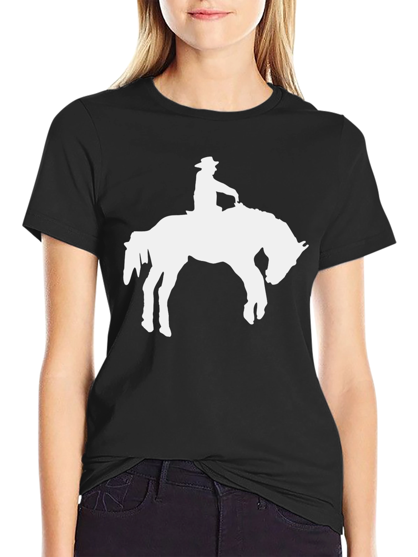 Cowboy Horse Silhouette T-Shirt - Graphic Tee