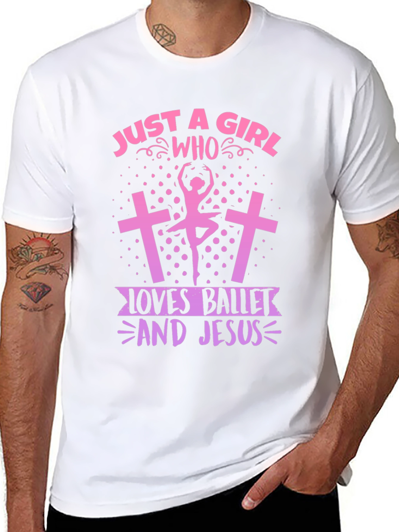 Ballet & Jesus Girl T-Shirt - Christian Ballerina Tee