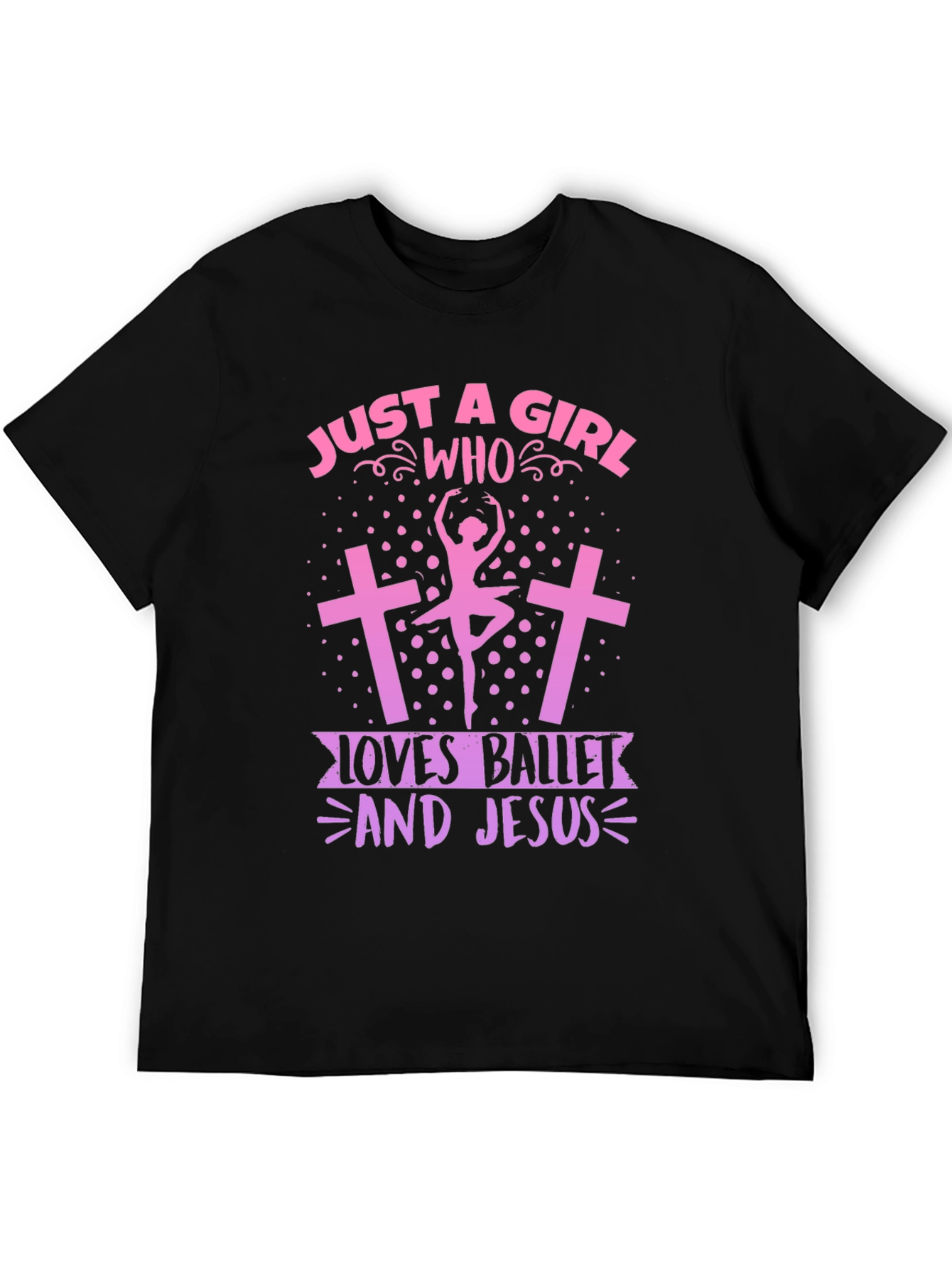 Ballet & Jesus Girl T-Shirt - Christian Ballerina Tee
