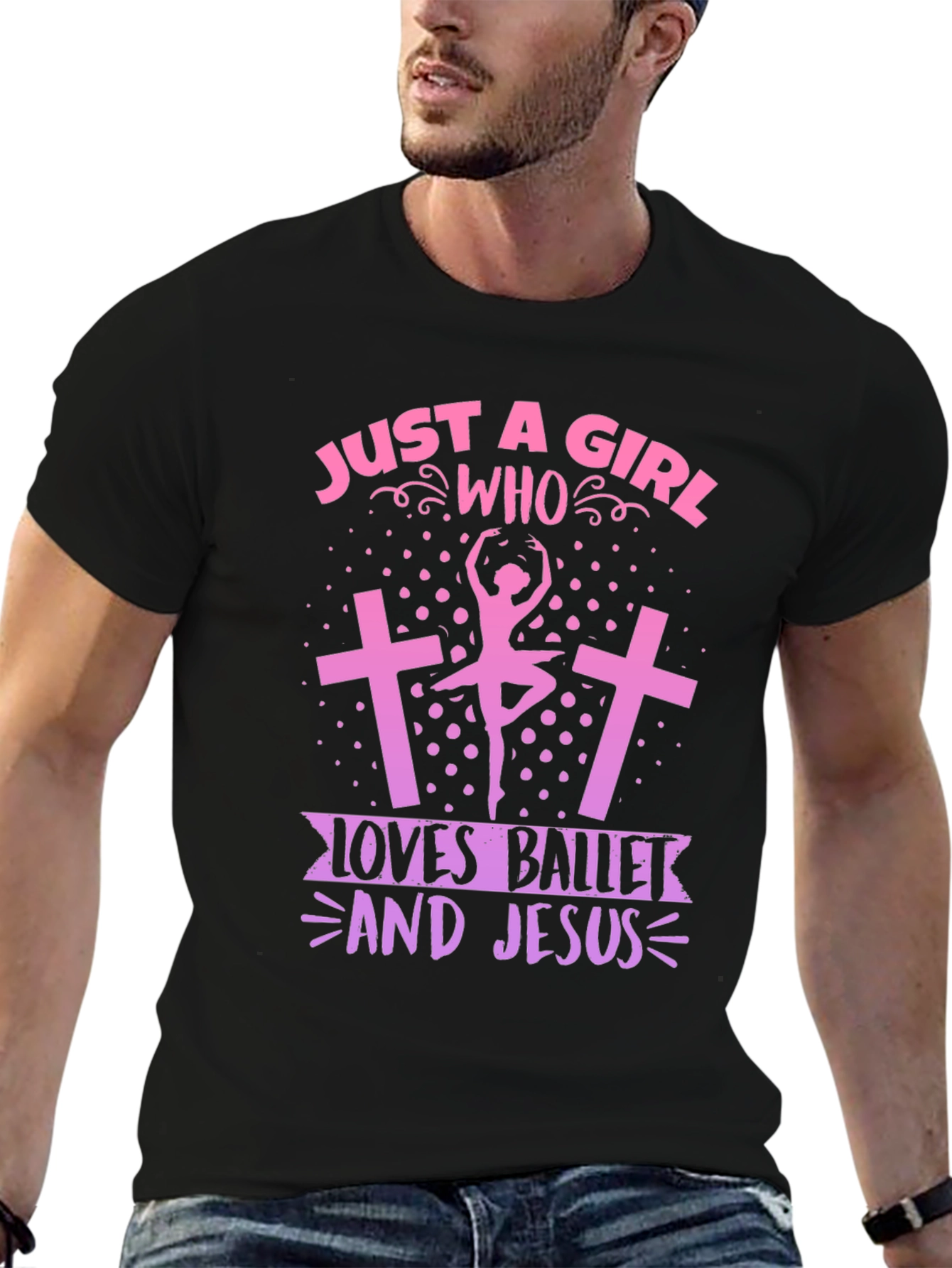 Ballet & Jesus Girl T-Shirt - Christian Ballerina Tee