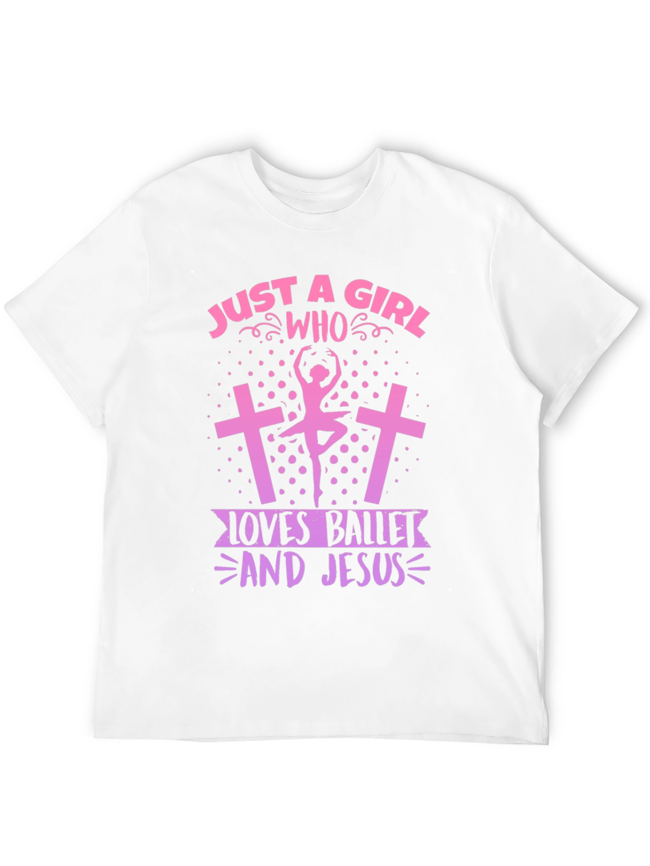 Ballet & Jesus Girl T-Shirt - Christian Ballerina Tee