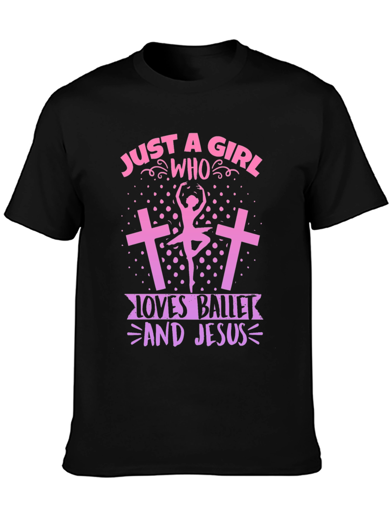Ballet & Jesus Girl T-Shirt - Christian Ballerina Tee