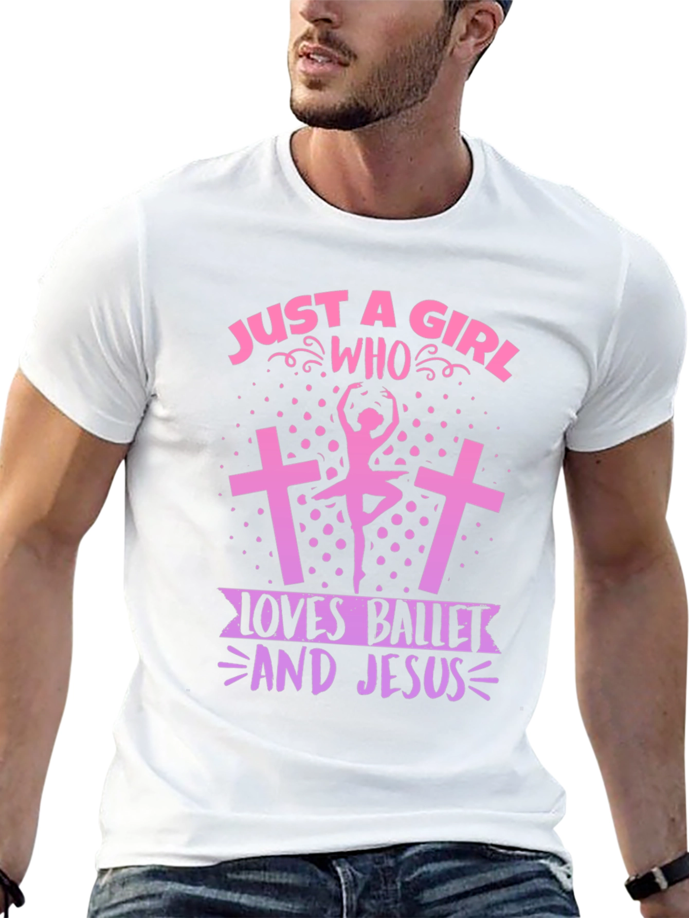 Ballet & Jesus Girl T-Shirt - Christian Ballerina Tee