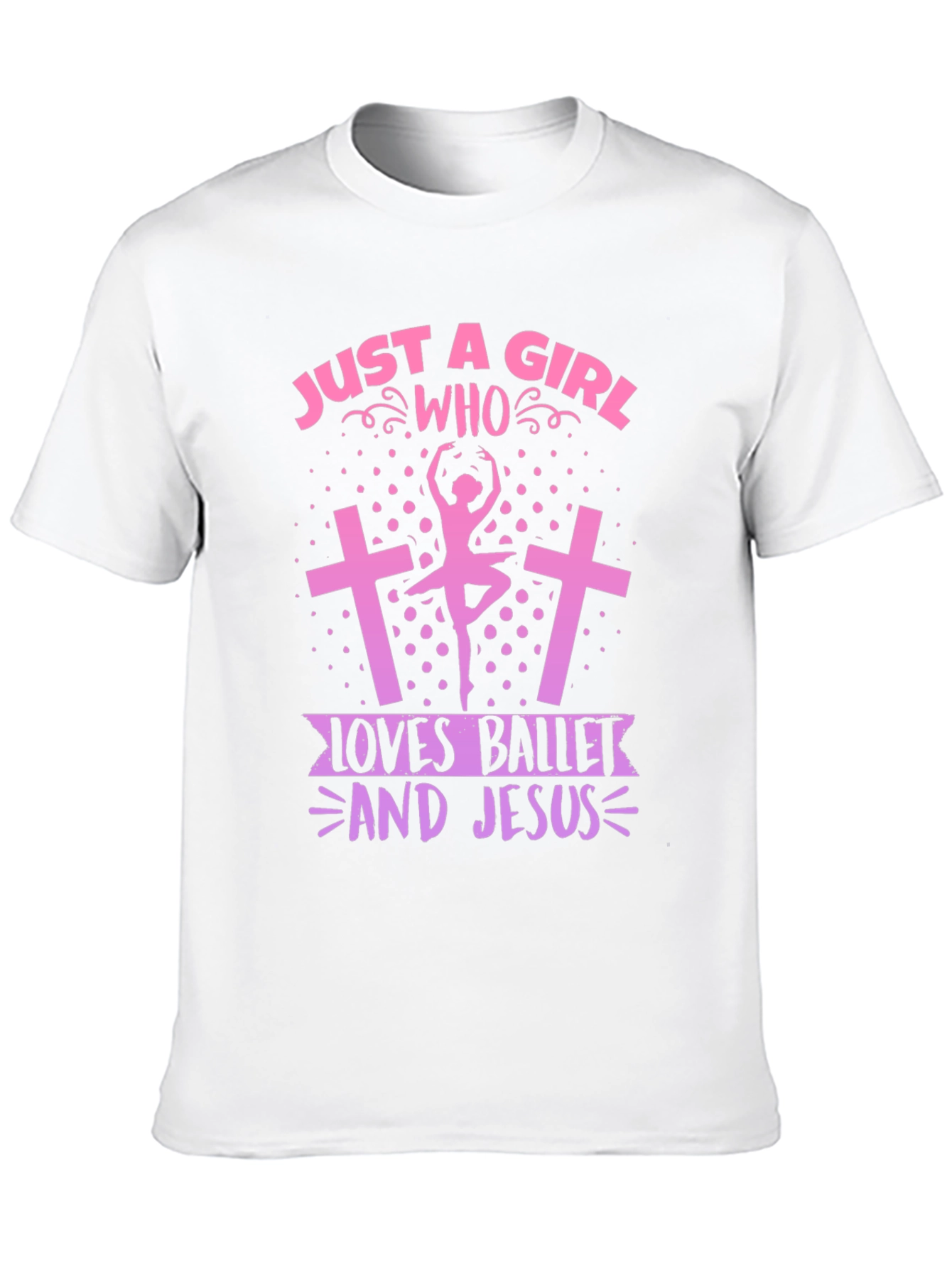 Ballet & Jesus Girl T-Shirt - Christian Ballerina Tee