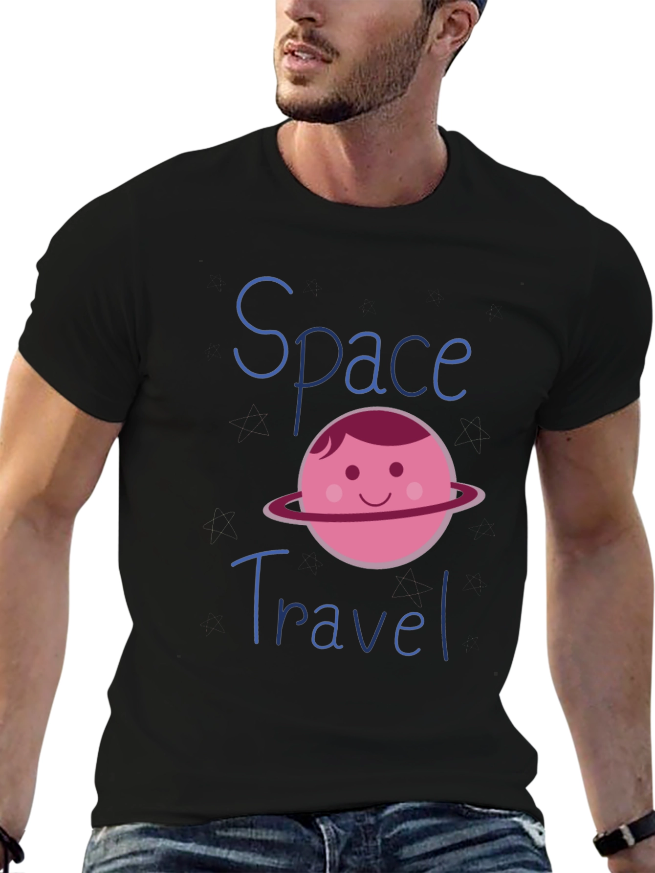 Space Travel Graphic T-Shirt