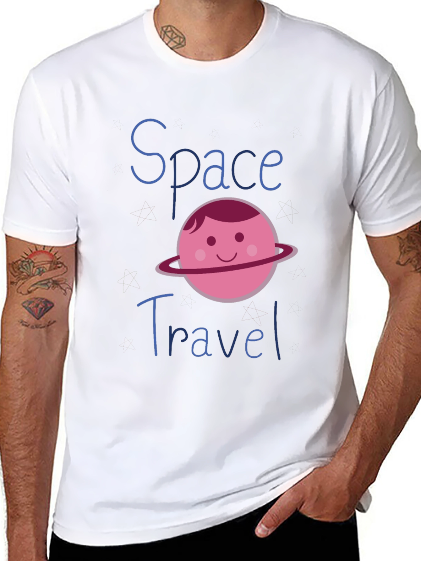 Space Travel Graphic T-Shirt