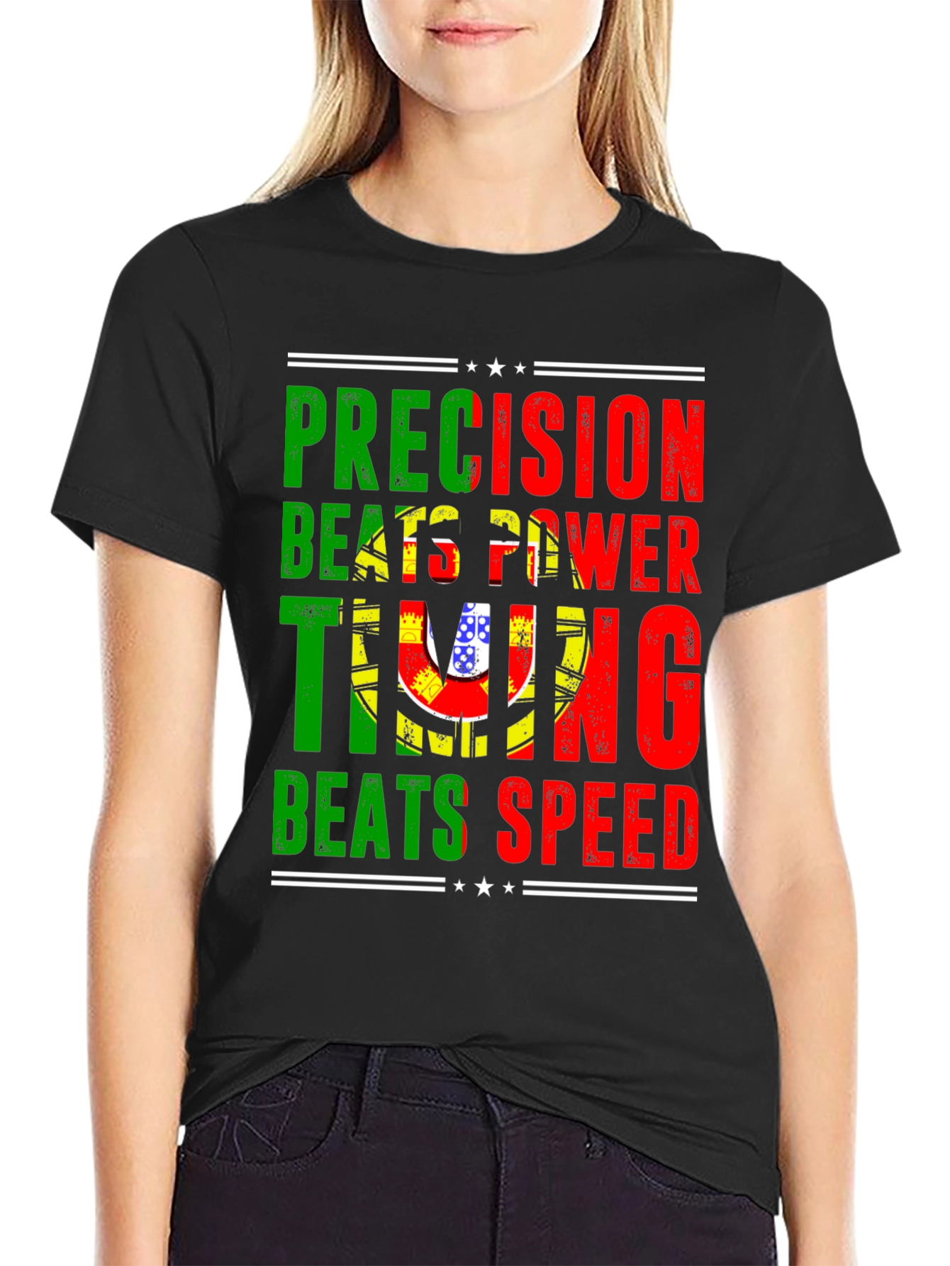 Precision Beats Power Timing Beats Speed T-Shirt