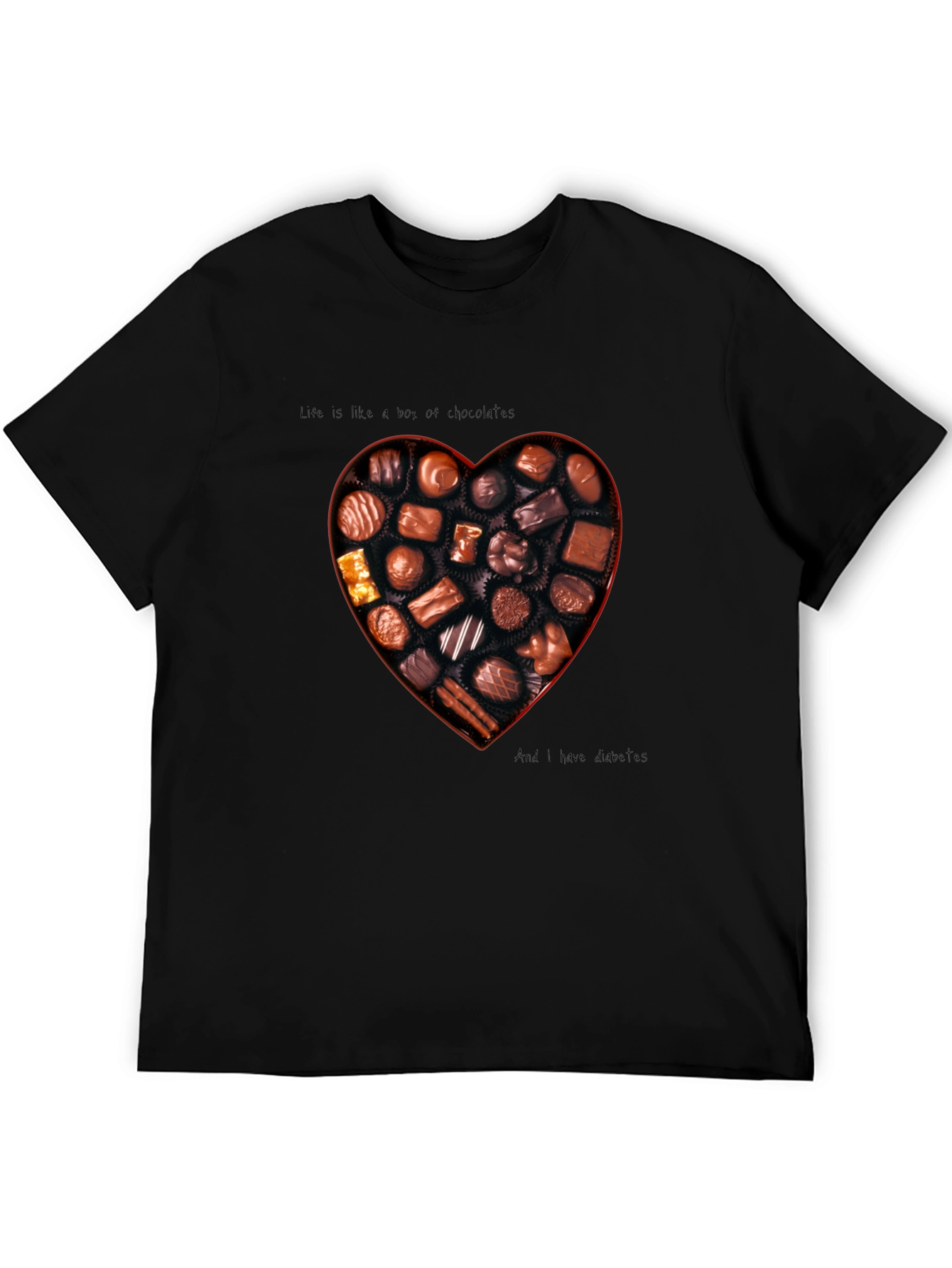 Chocolate Box Heart Graphic T-Shirt
