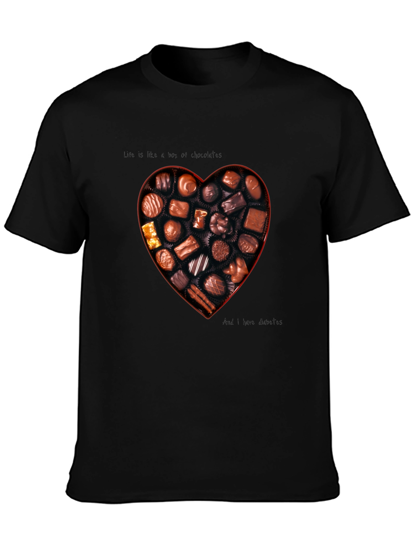 Chocolate Box Heart Graphic T-Shirt