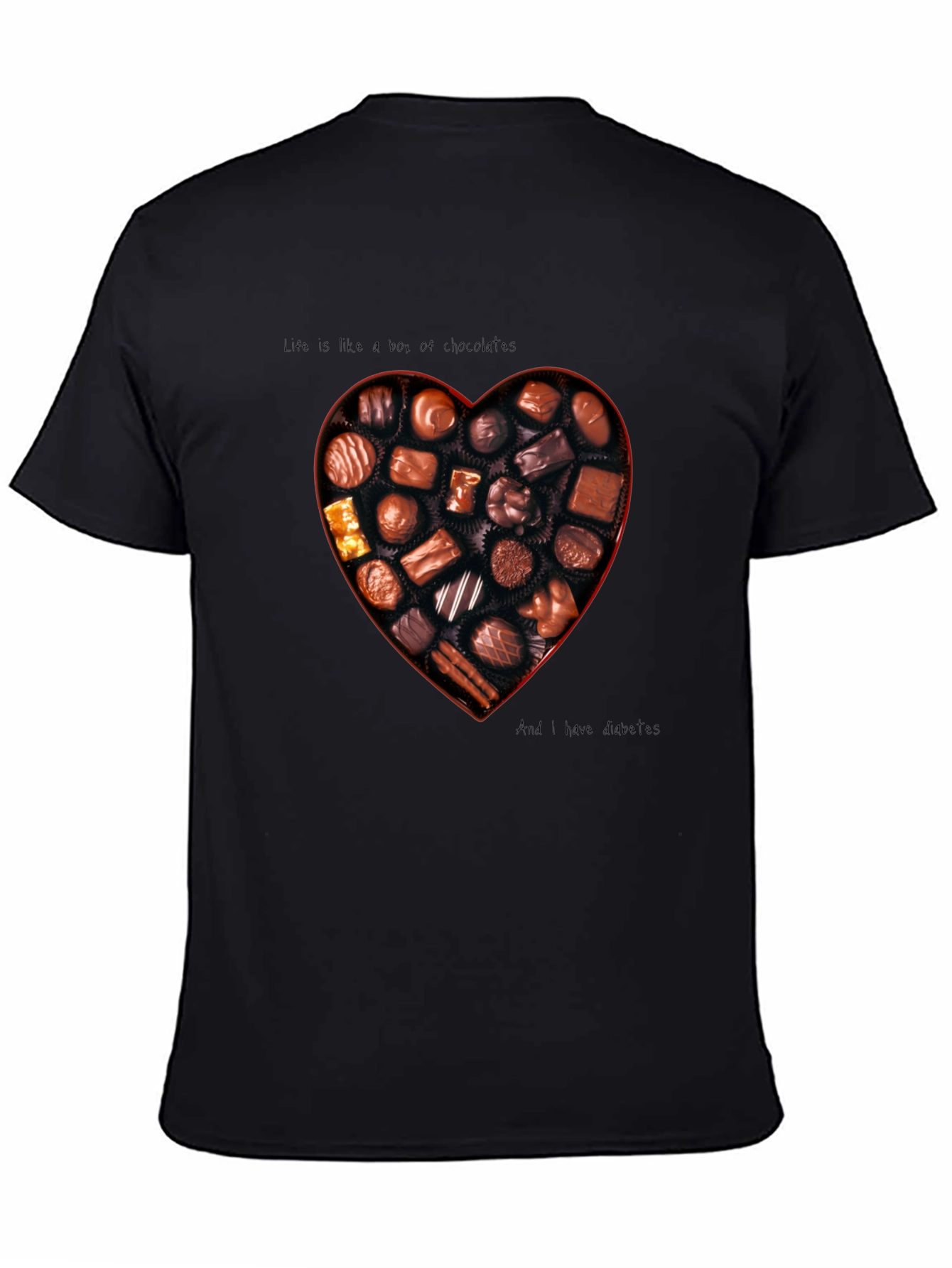 Chocolate Box Heart Graphic T-Shirt