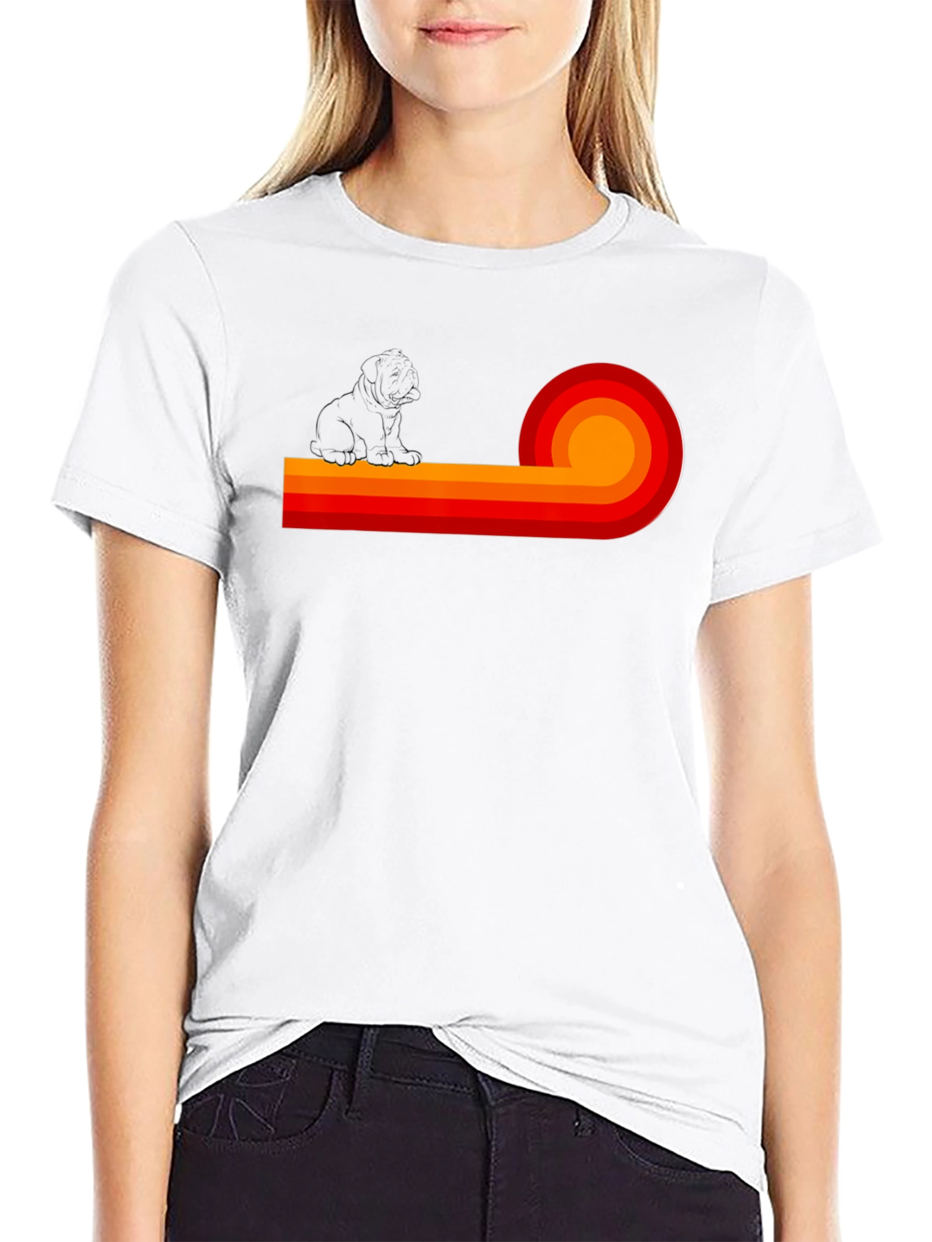 Retro Dog Graphic Tee - Stylish Comfort