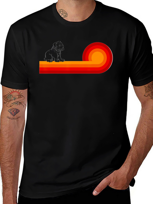 Retro Dog Graphic Tee - Stylish Comfort
