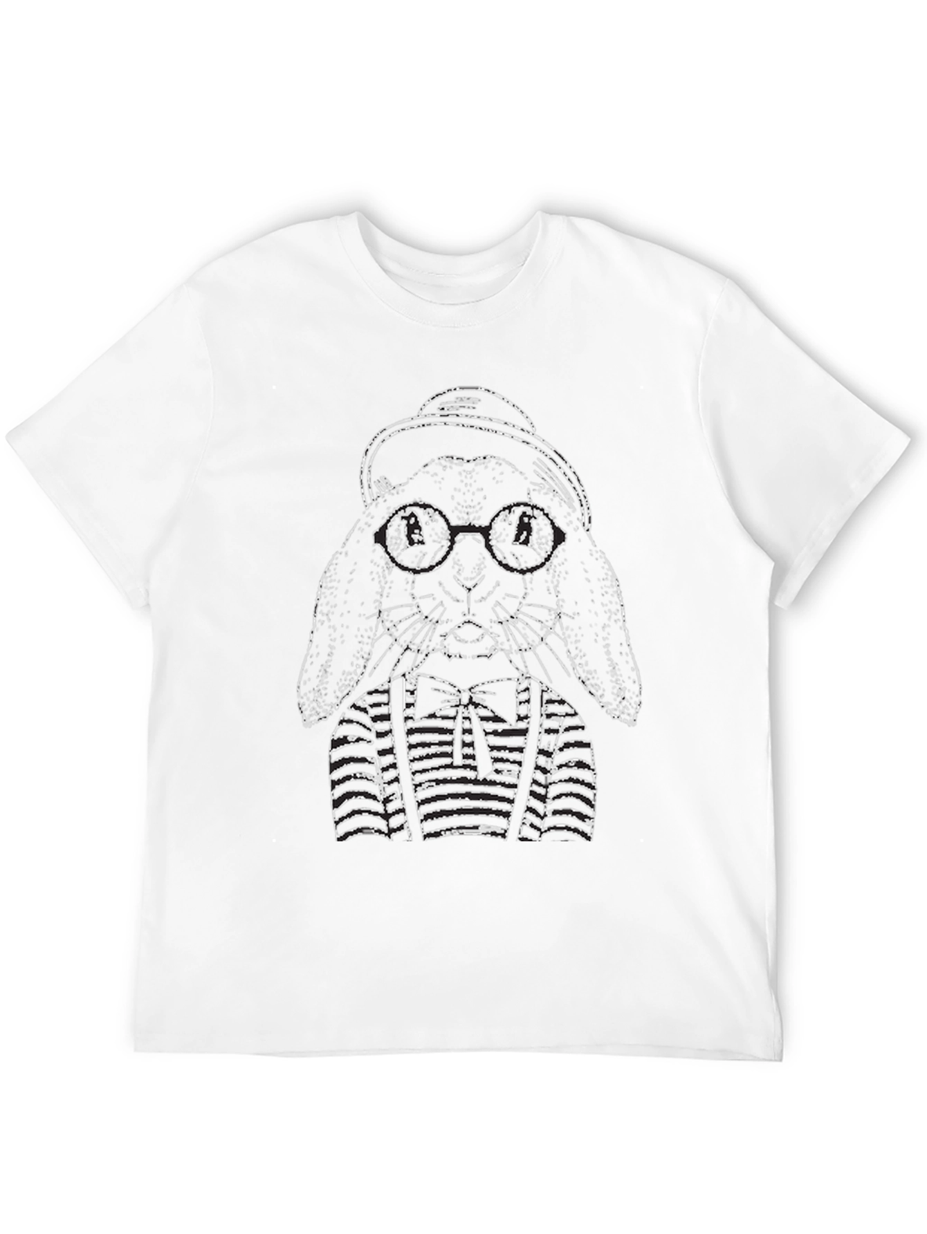 Rabbit with Hat and Glasses T-Shirt