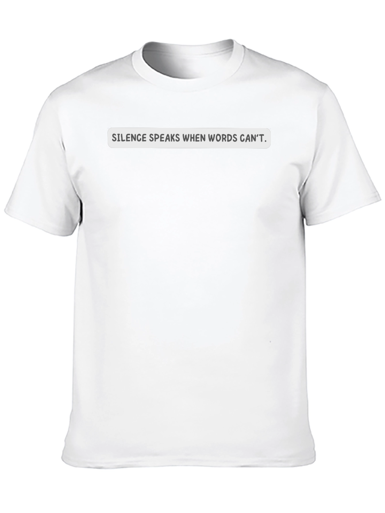 Silence Speaks Graphic Tee - Black