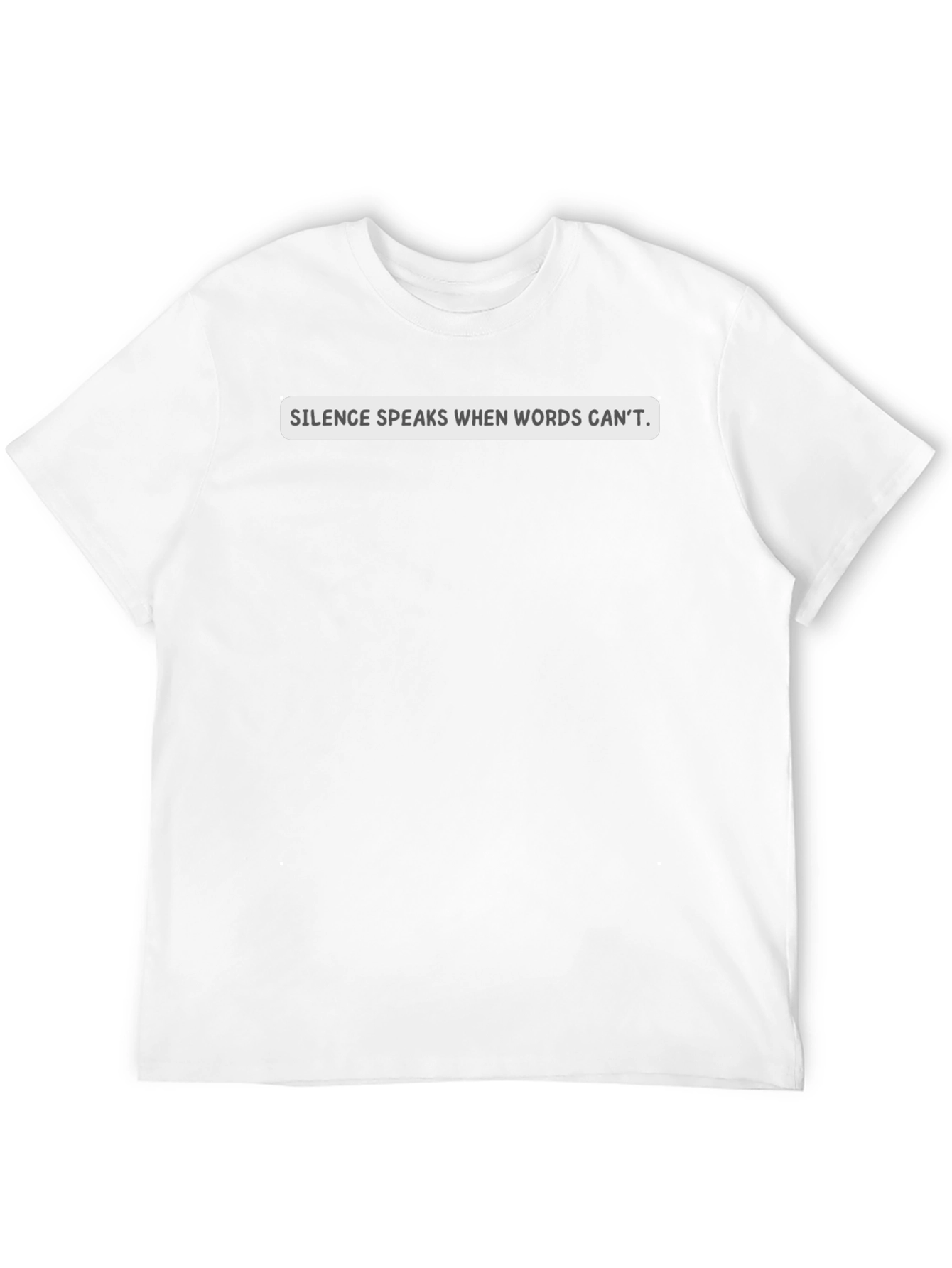 Silence Speaks Graphic Tee - Black