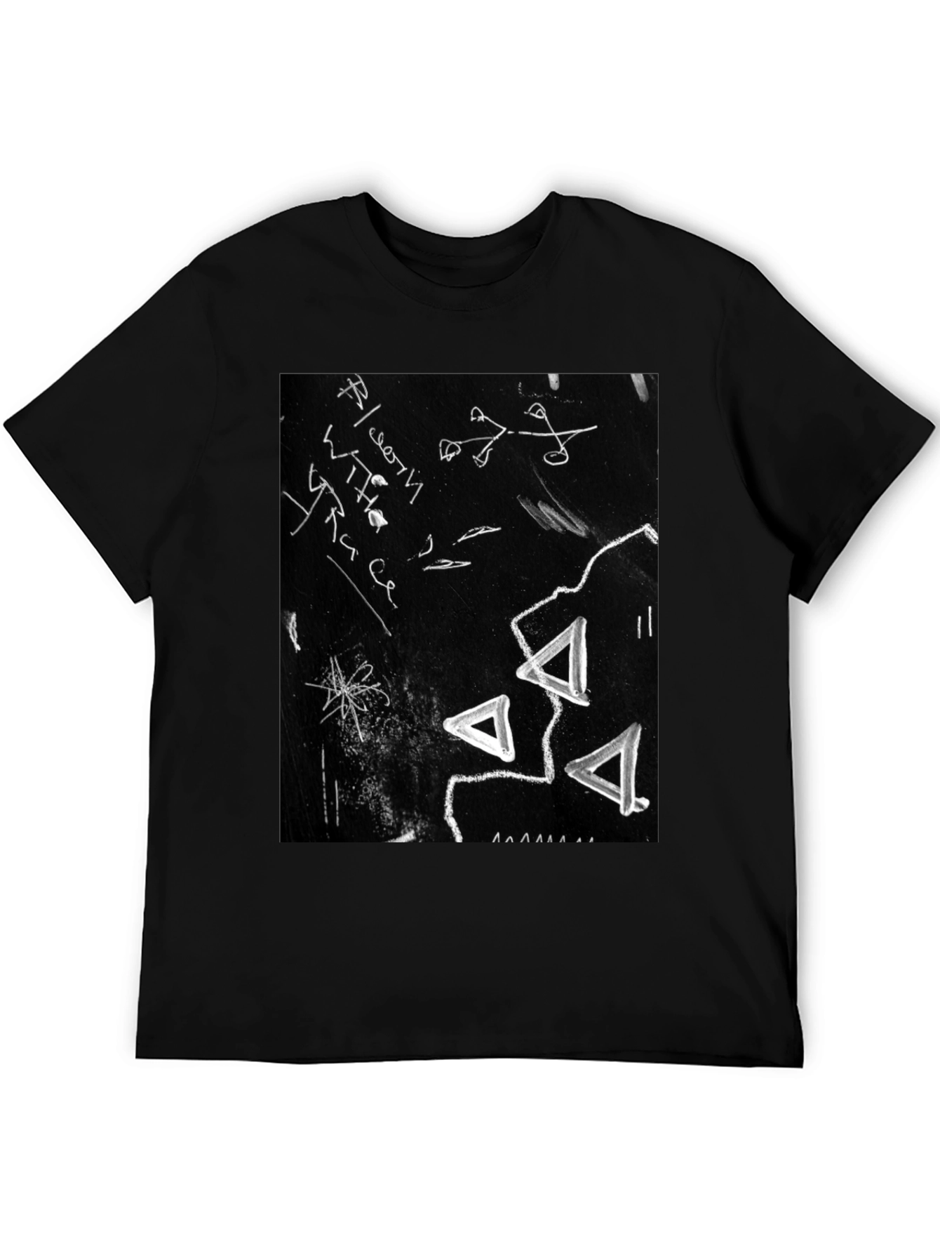 Abstract Black Graphic Tee