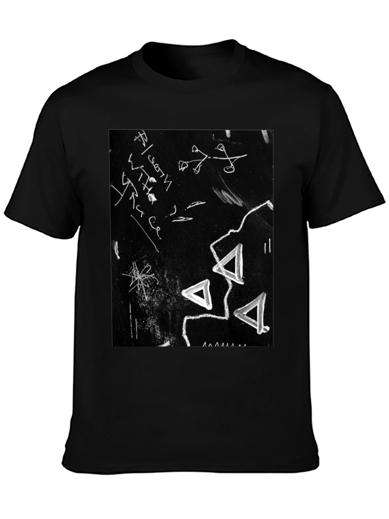 Abstract Black Graphic Tee
