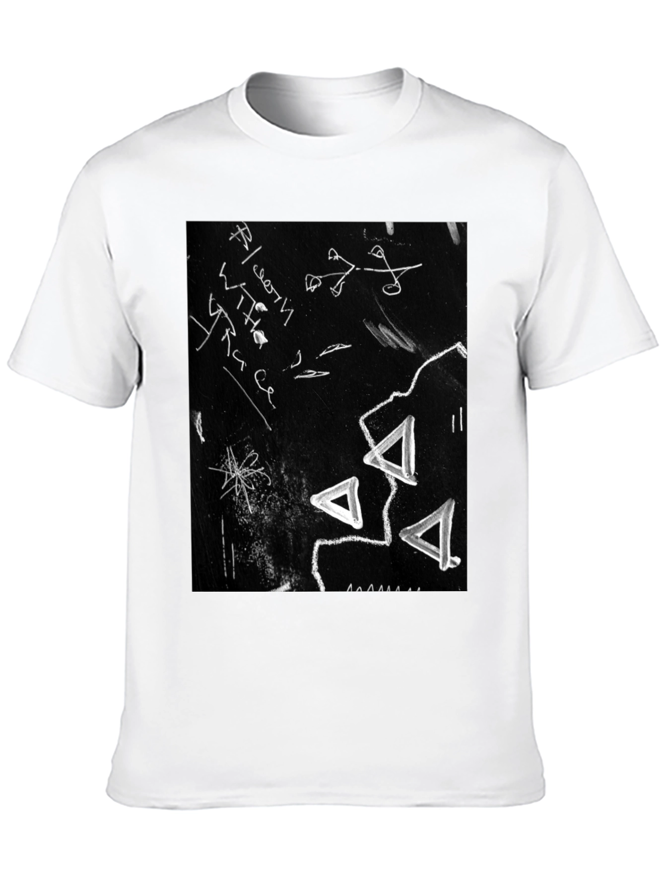 Abstract Black Graphic Tee