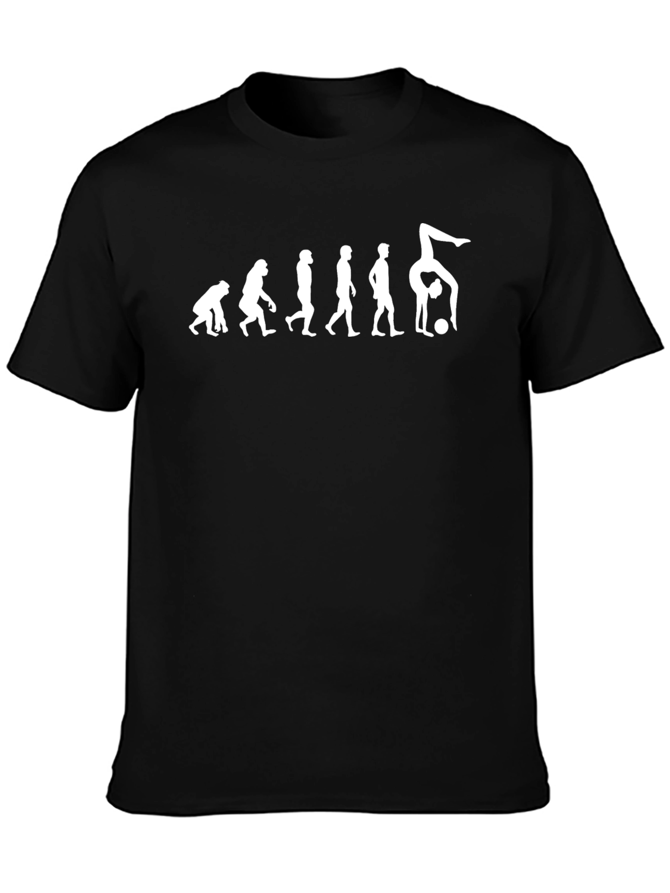 Evolution of Gymnastics Black T-Shirt