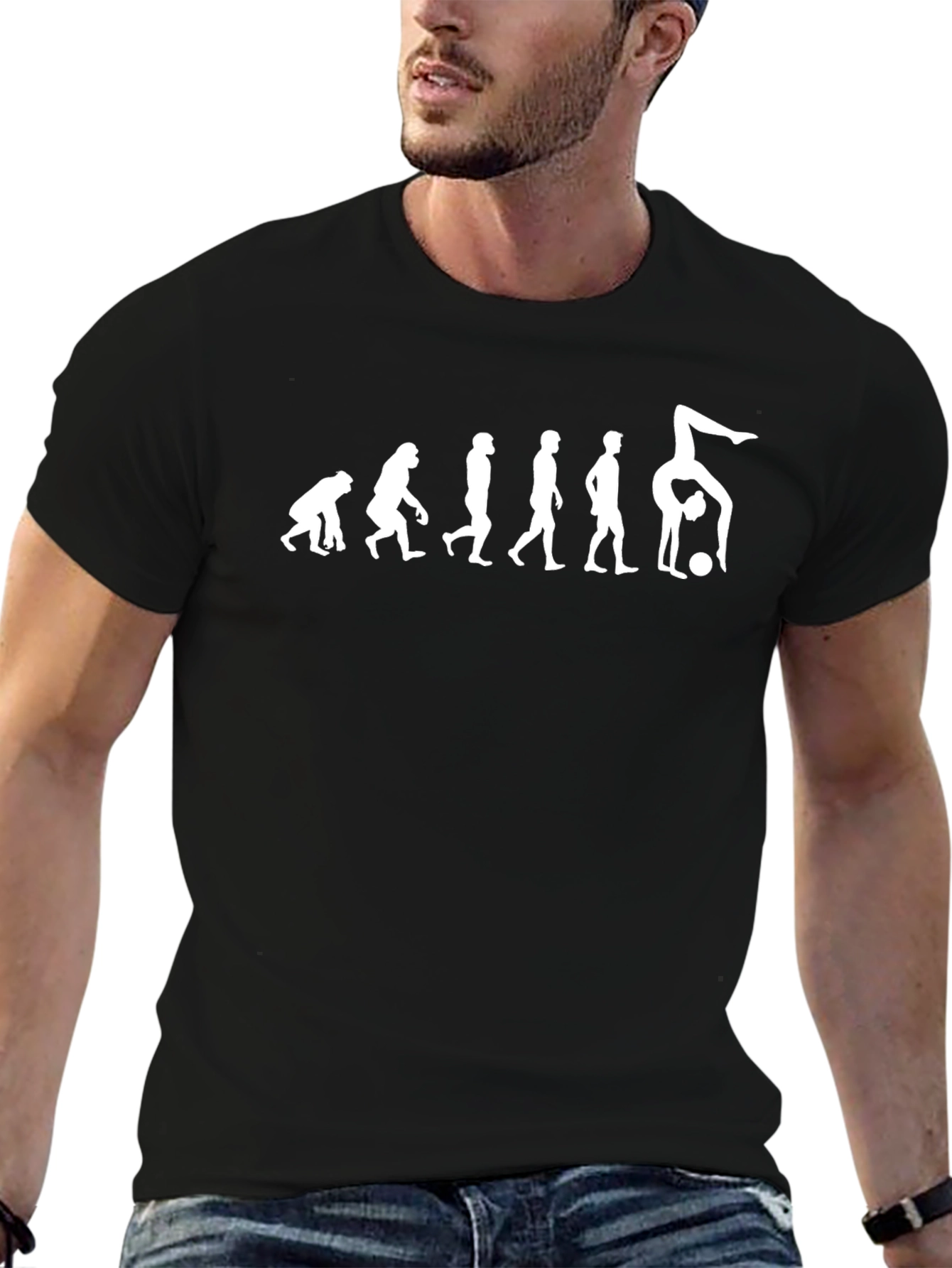 Evolution of Gymnastics Black T-Shirt