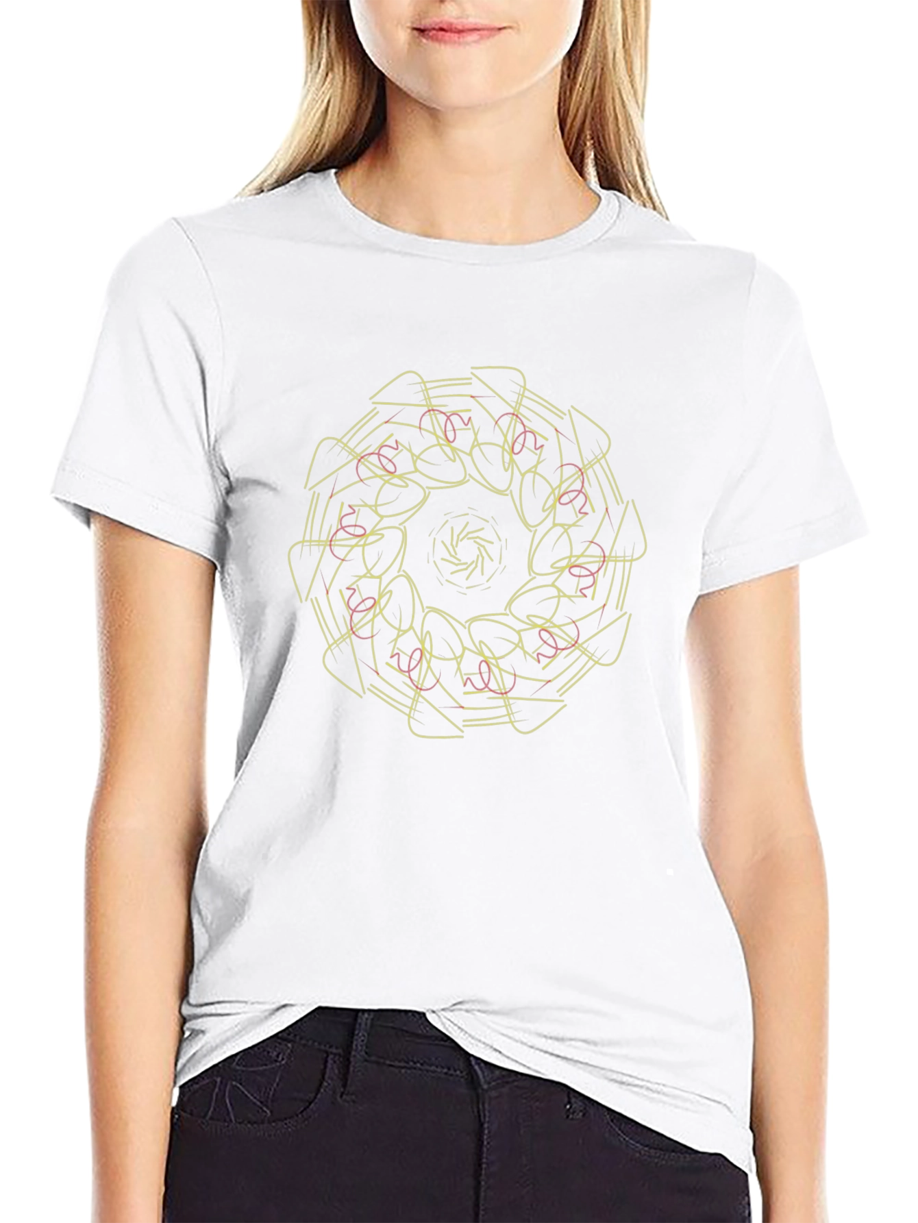 Abstract Geometric Graphic Print T-Shirt