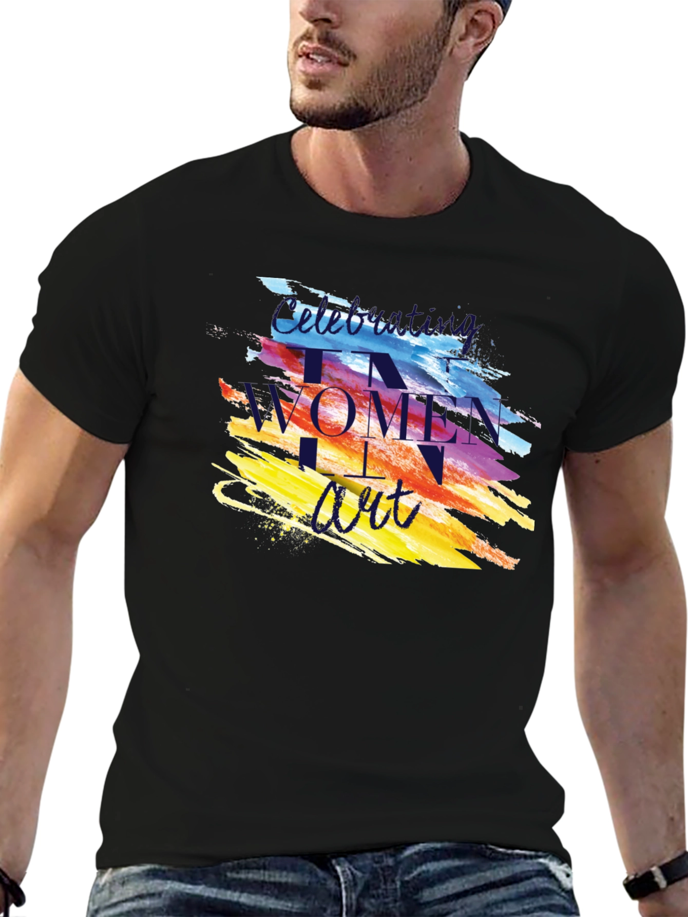 Celebrating Women in Art Black T-Shirt
