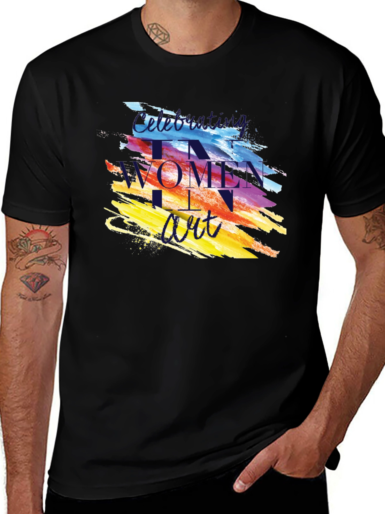 Celebrating Women in Art Black T-Shirt