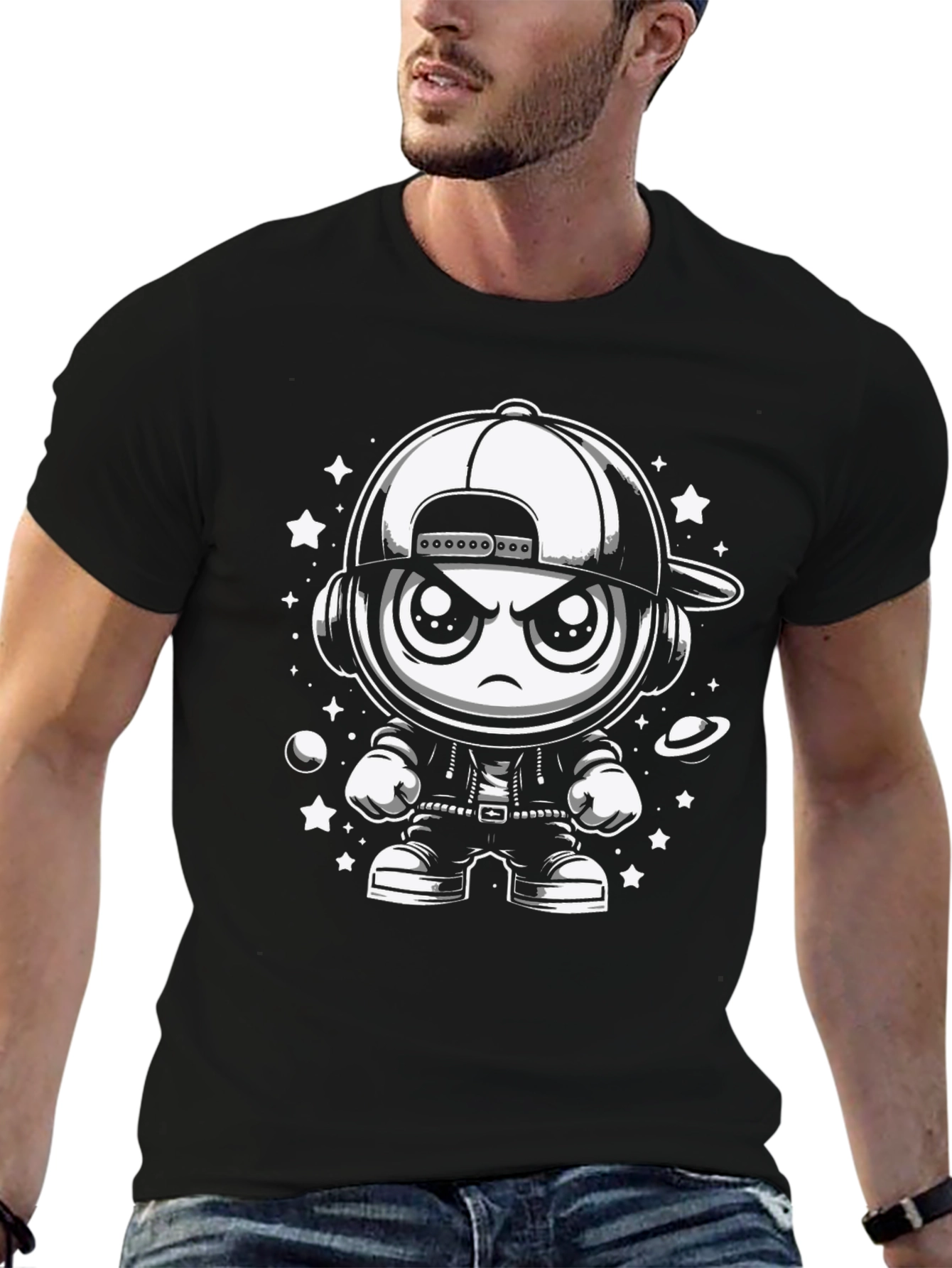 Cool Cartoon Character Graphic Tee