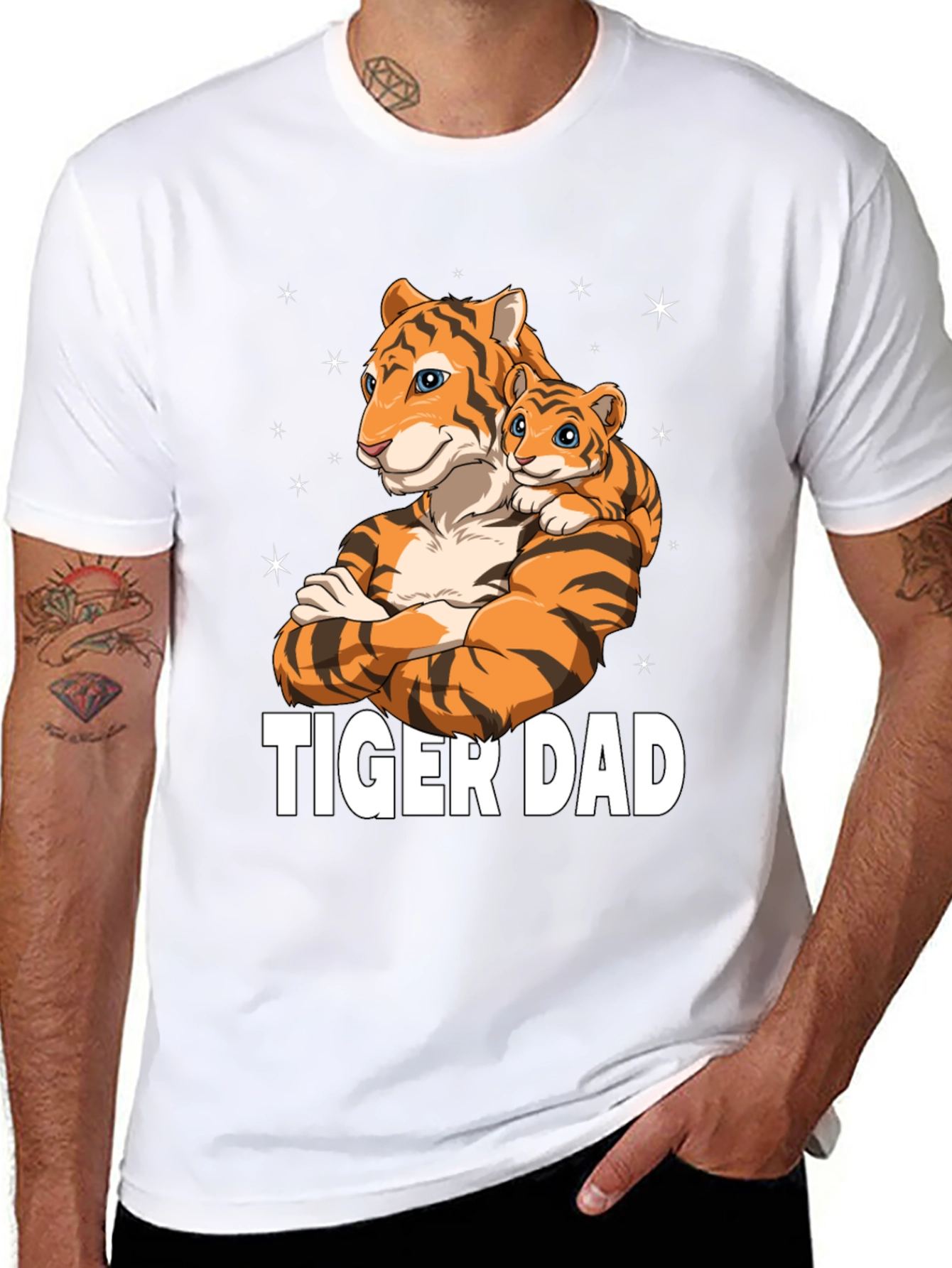 Tiger Dad Graphic Tee - Fathers Day Gift