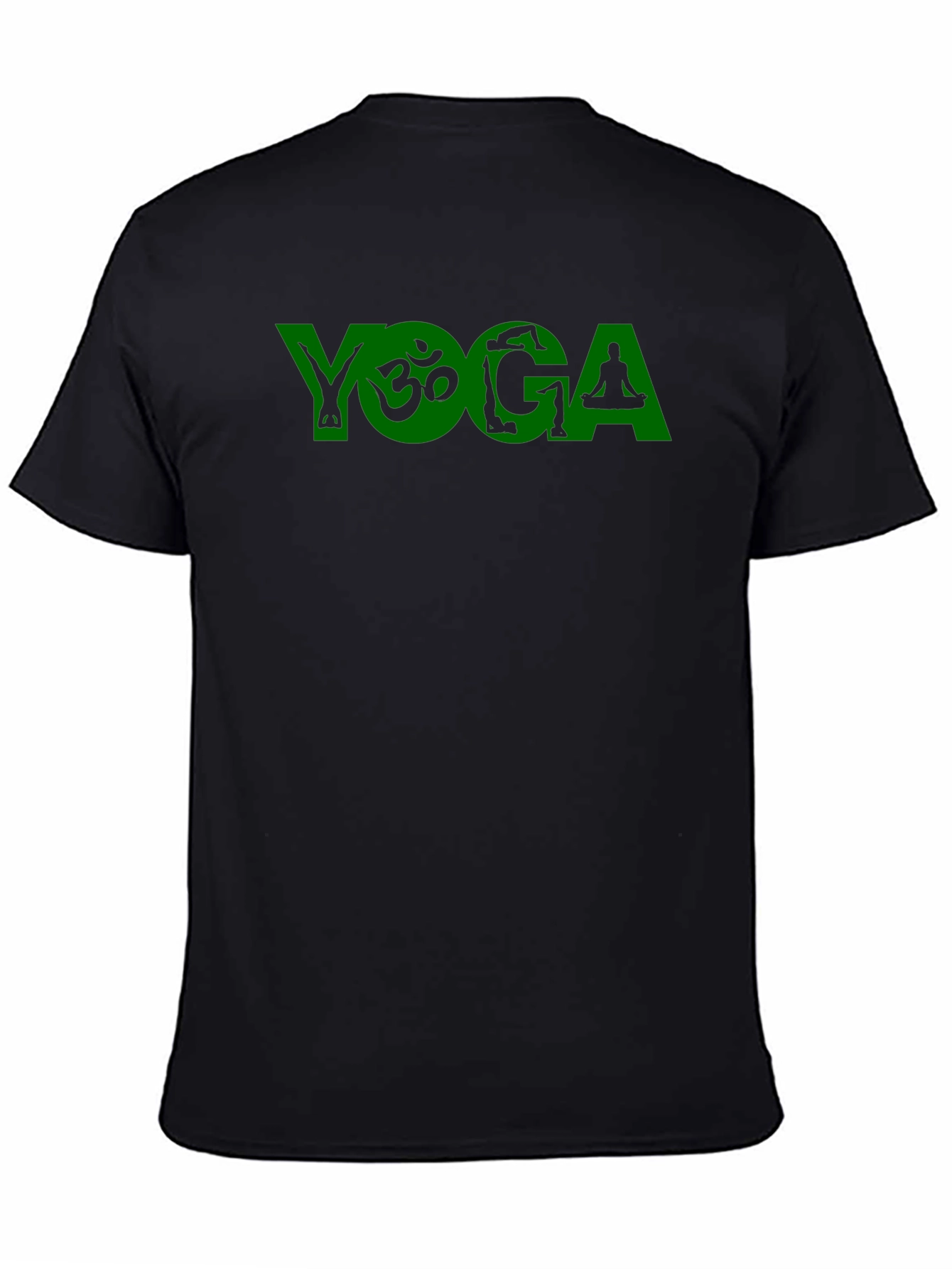 Yoga Graphic T-Shirt - Black Cotton Blend