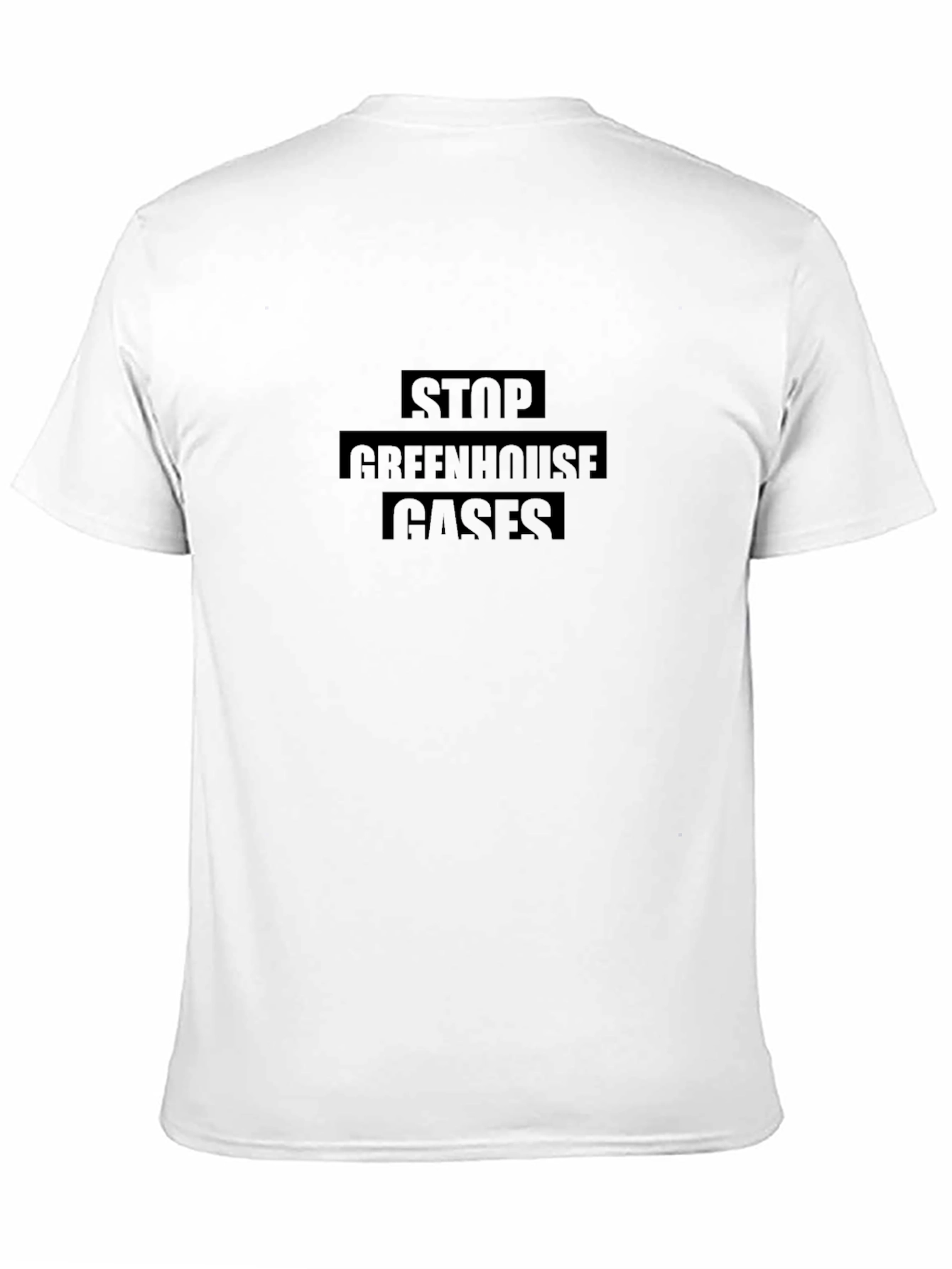 Stop Greenhouse Gases Black T-Shirt