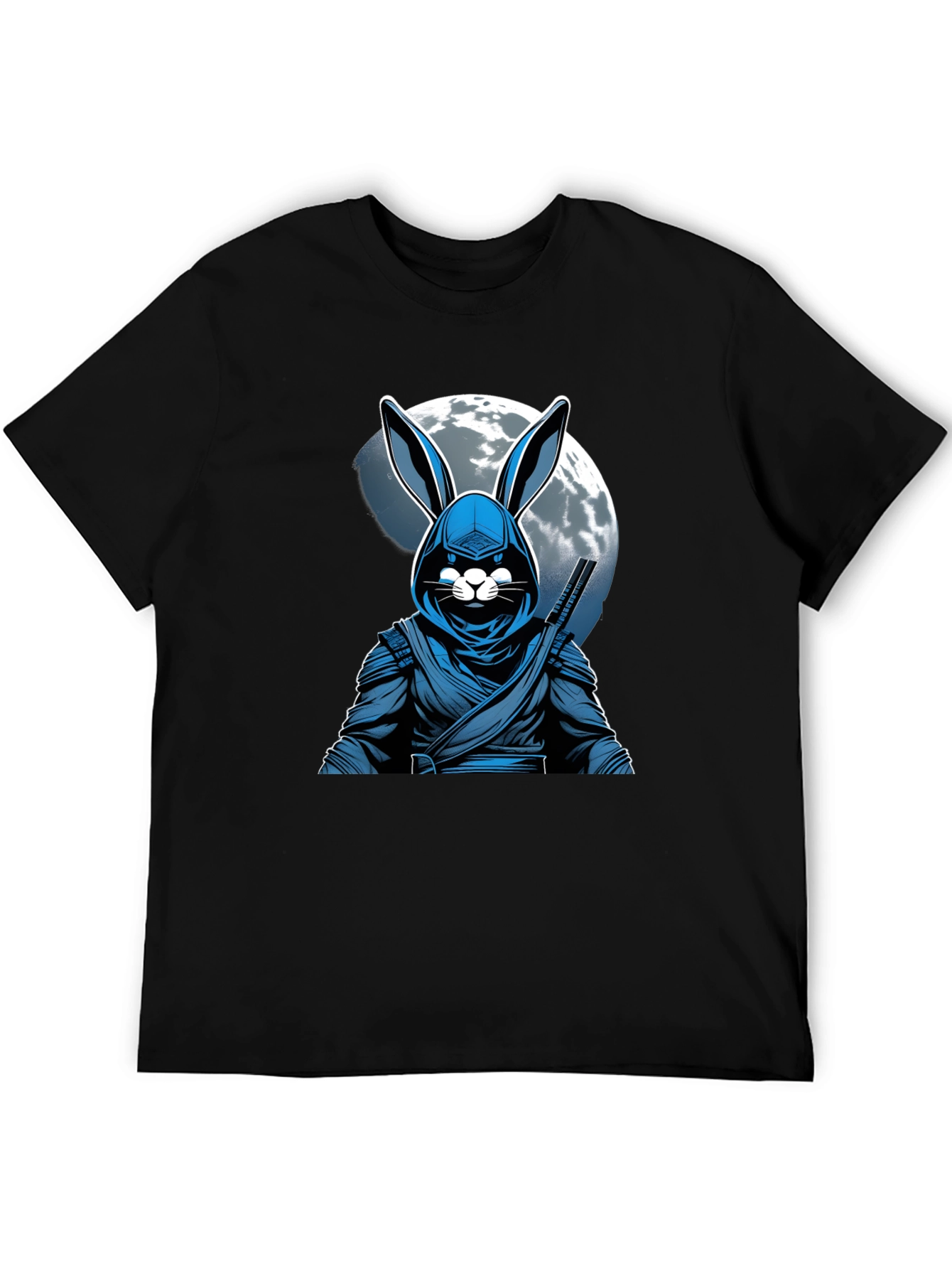 Ninja Rabbit Moon T-Shirt - Unique Graphic Tee