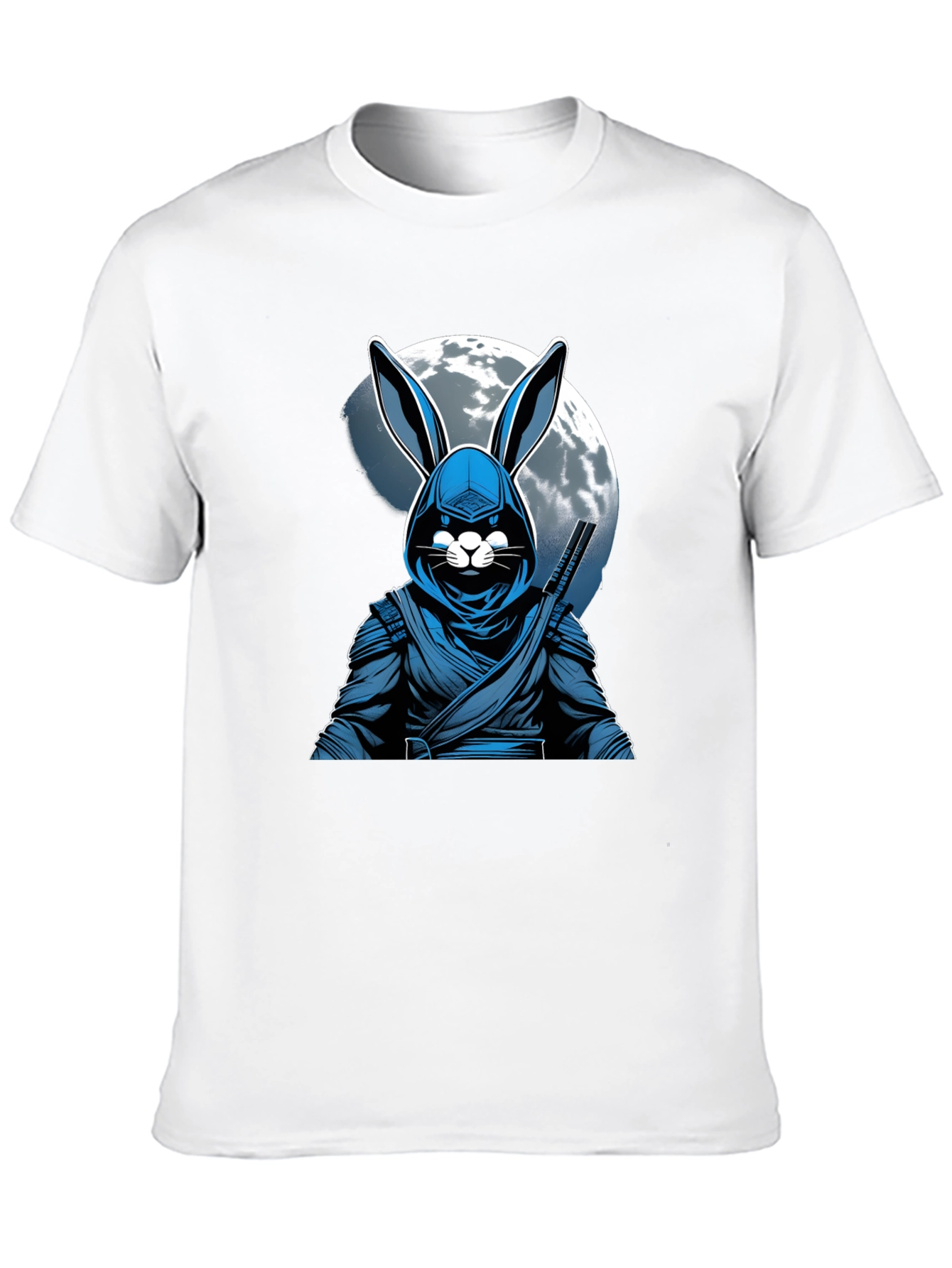 Ninja Rabbit Moon T-Shirt - Unique Graphic Tee