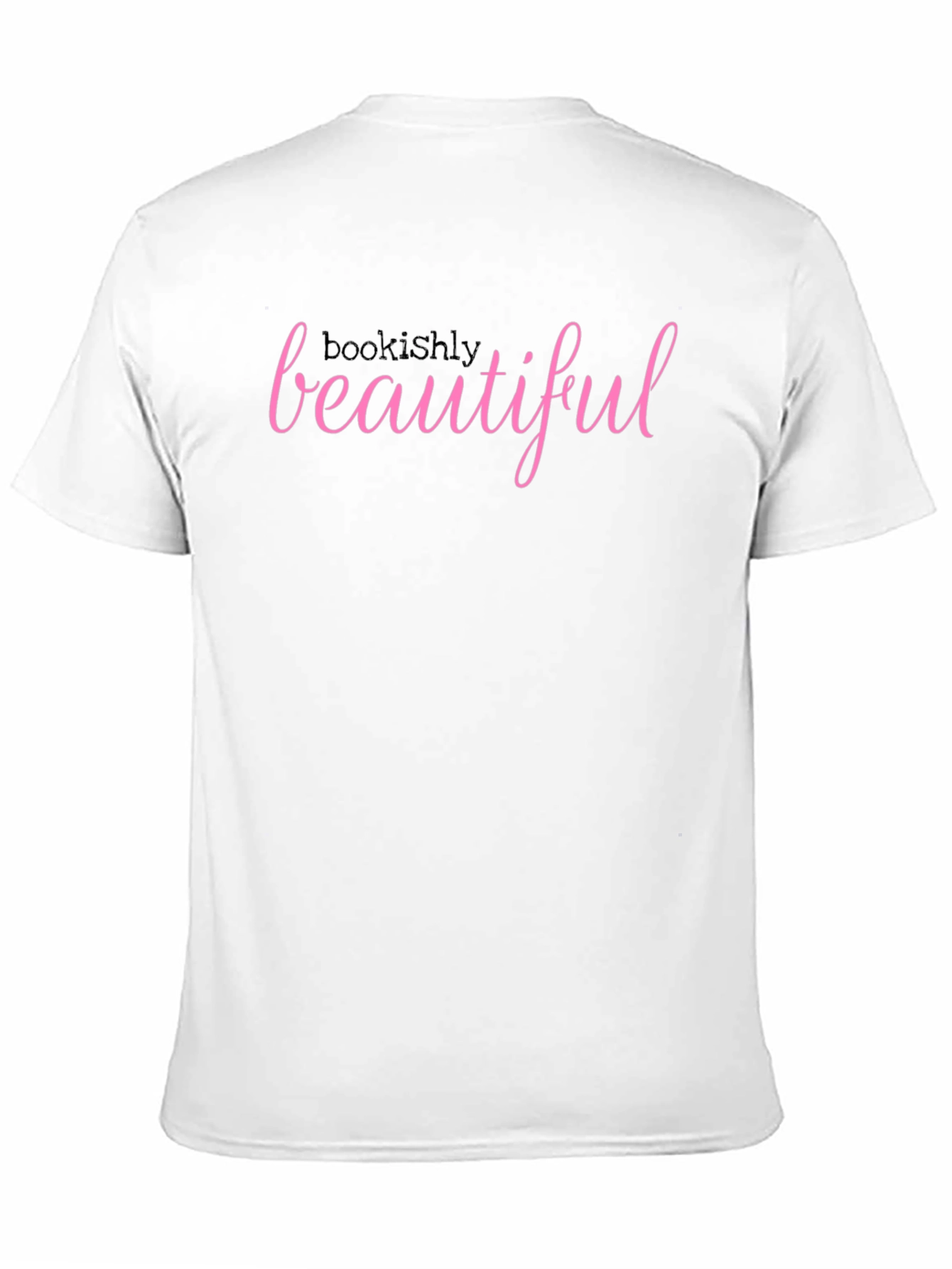 Looks Highly Beautiful Pink Text Black T-Shirt