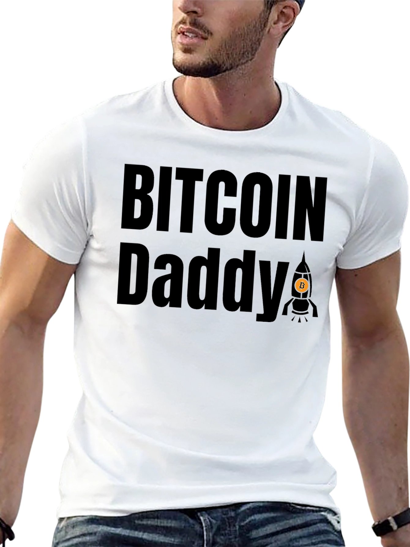 Bitcoin Daddy Graphic T-Shirt - Crypto Dad Tee