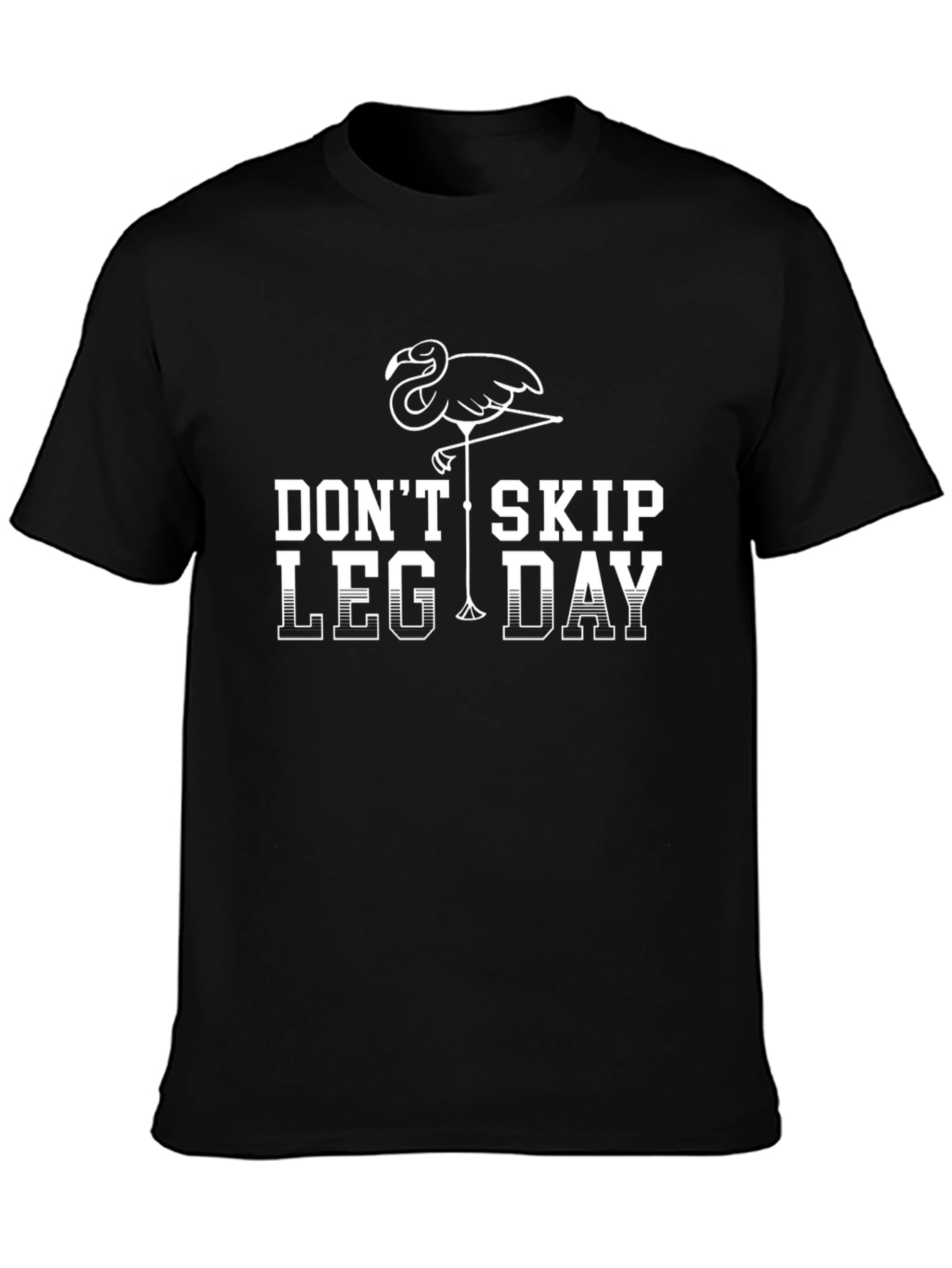 Dont Skip Leg Day Flamingo Graphic Tee