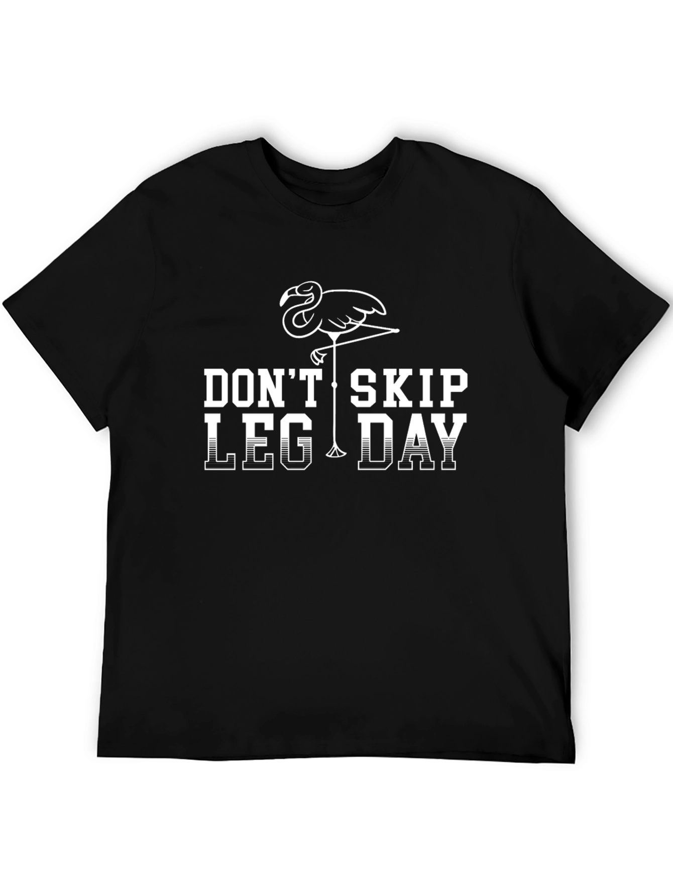 Dont Skip Leg Day Flamingo Graphic Tee