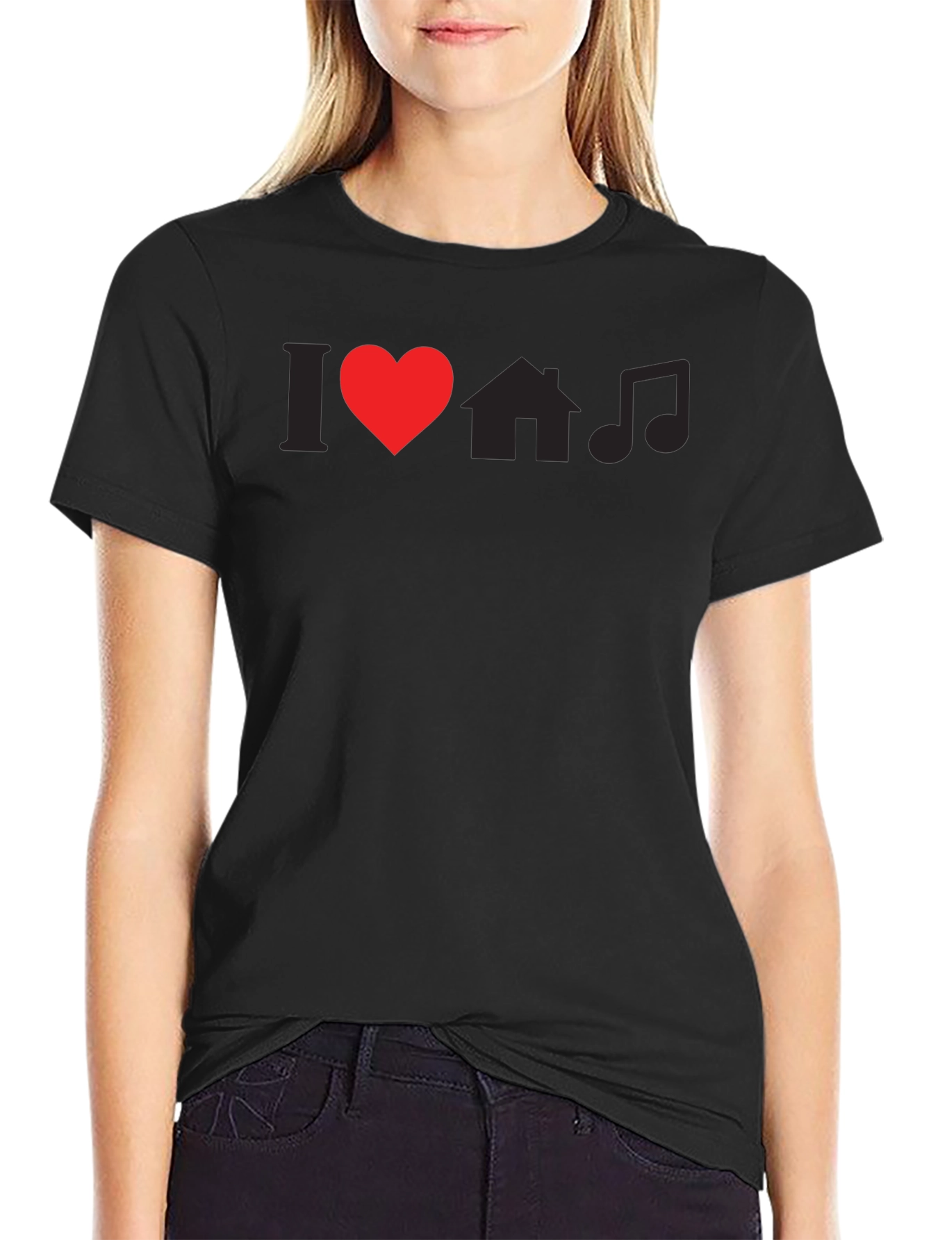 I Love House Music Graphic T-Shirt