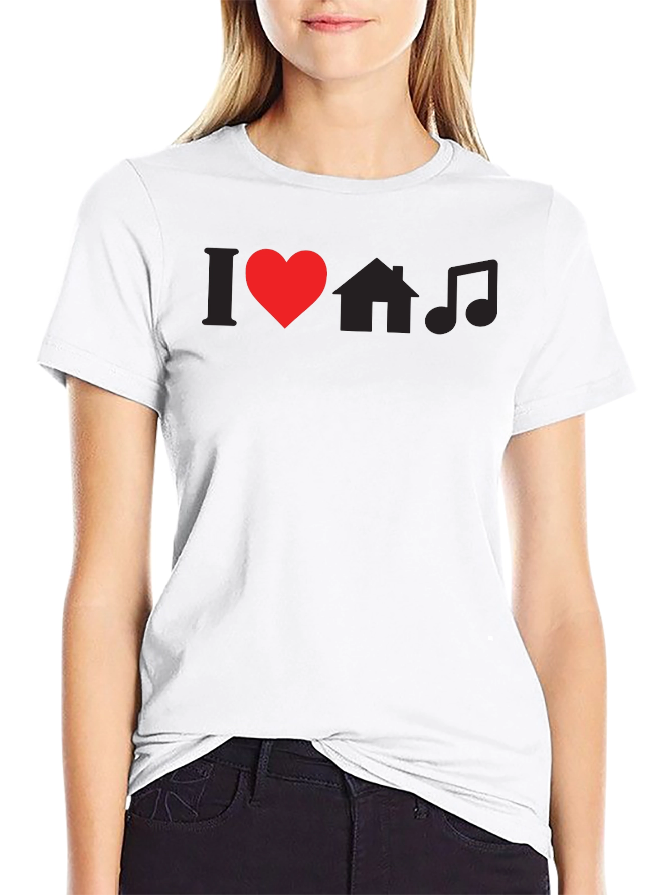 I Love House Music Graphic T-Shirt