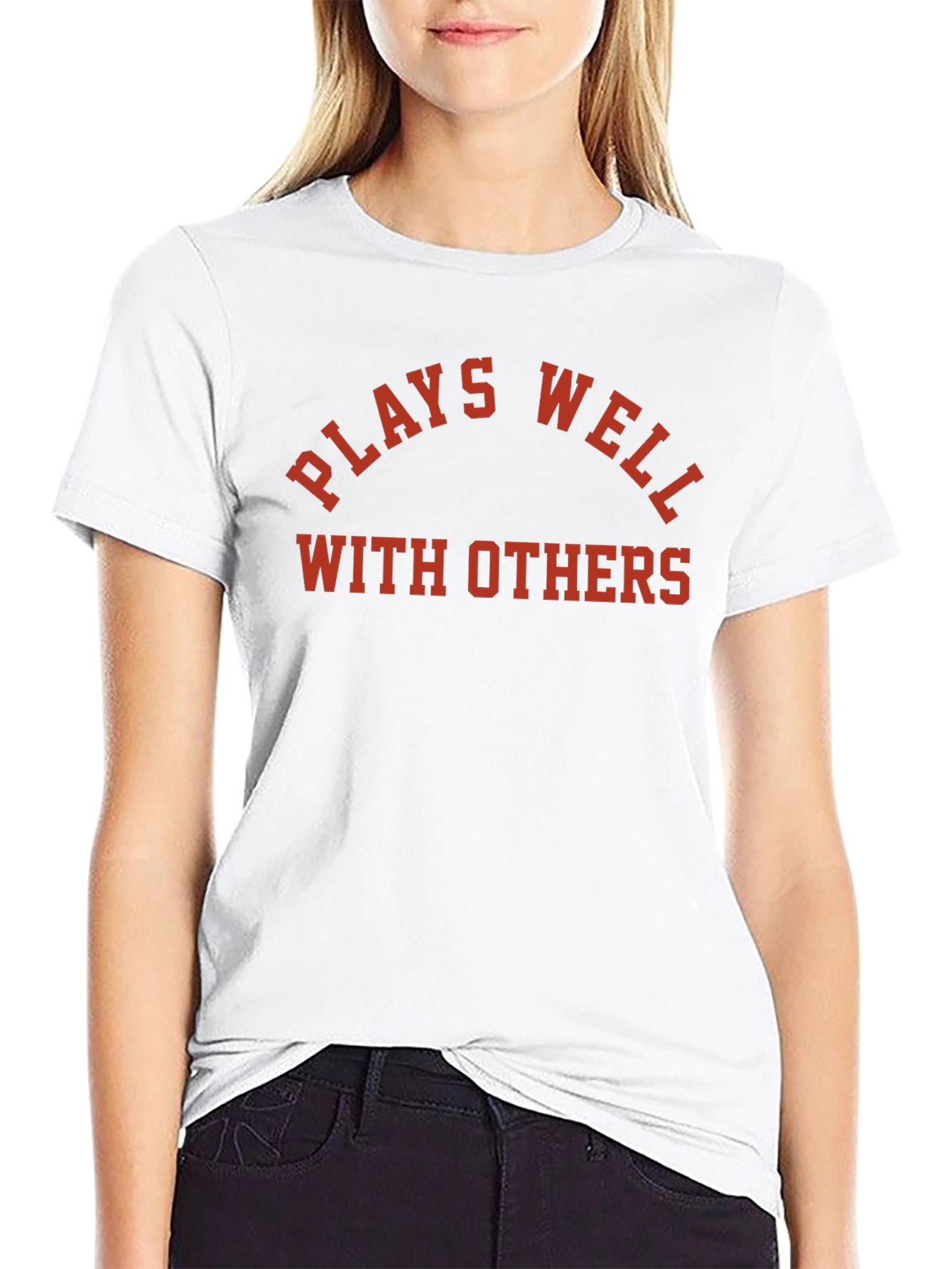 Plays Well With Others Graphic Tee - Black