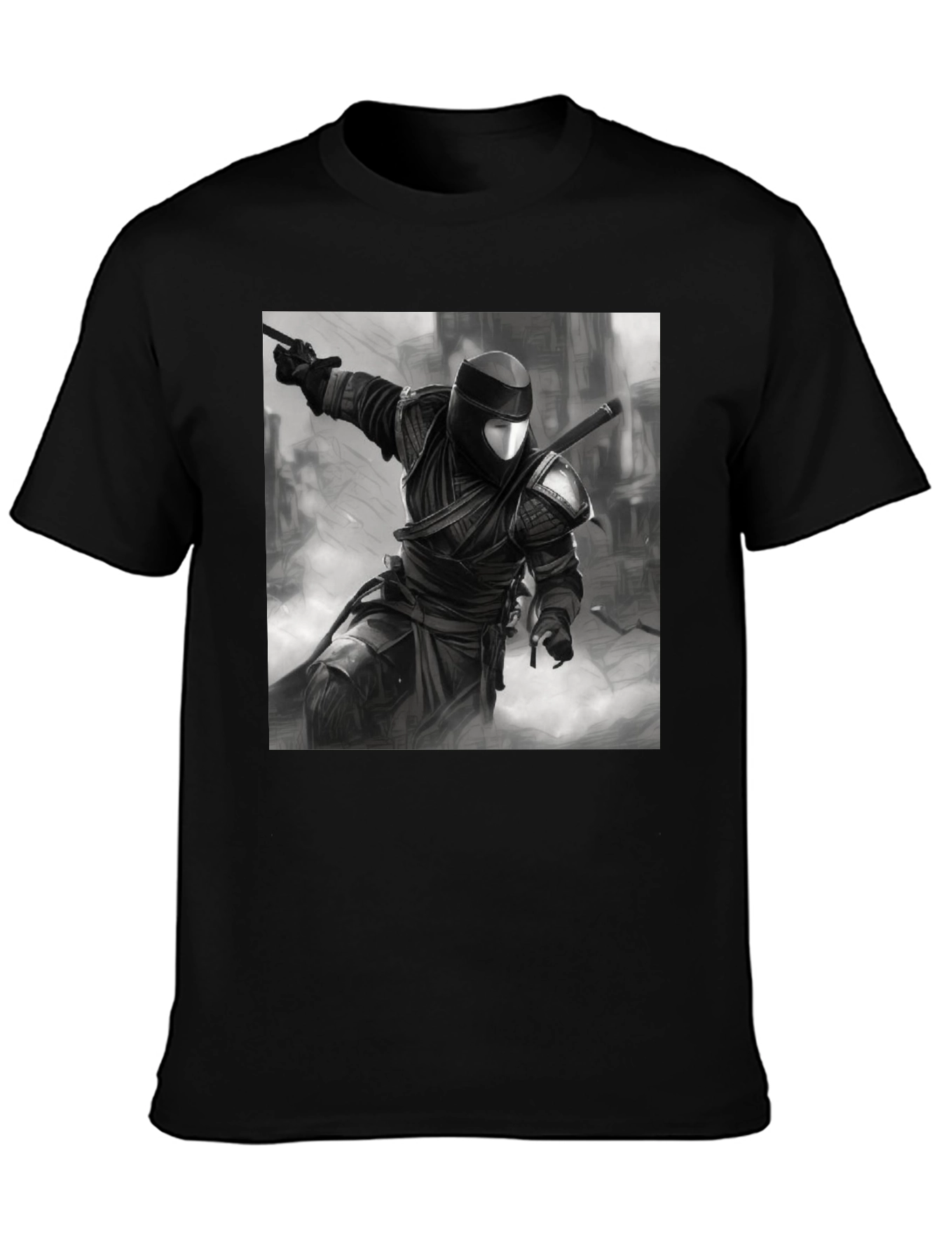 Ninja Warrior Graphic Tee - Black