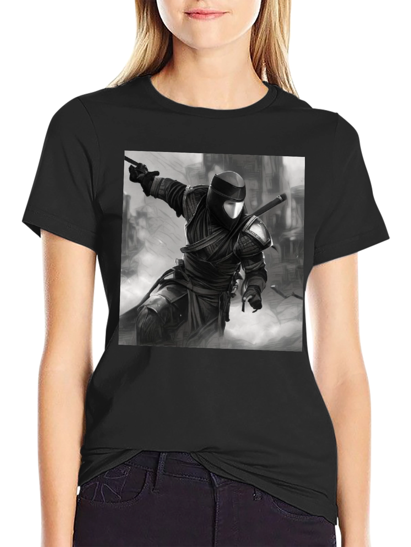 Ninja Warrior Graphic Tee - Black
