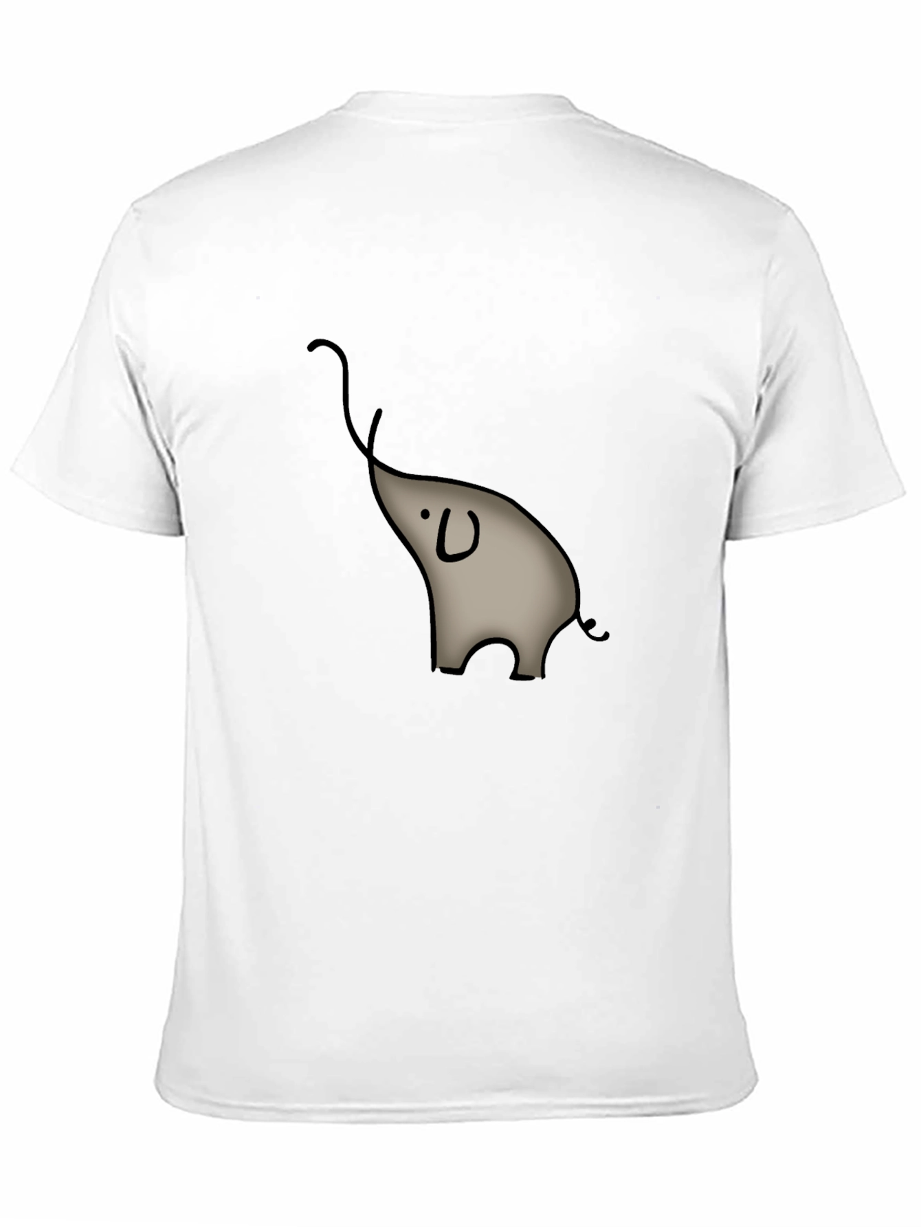 Elephant Graphic Tee - Casual Black T-Shirt
